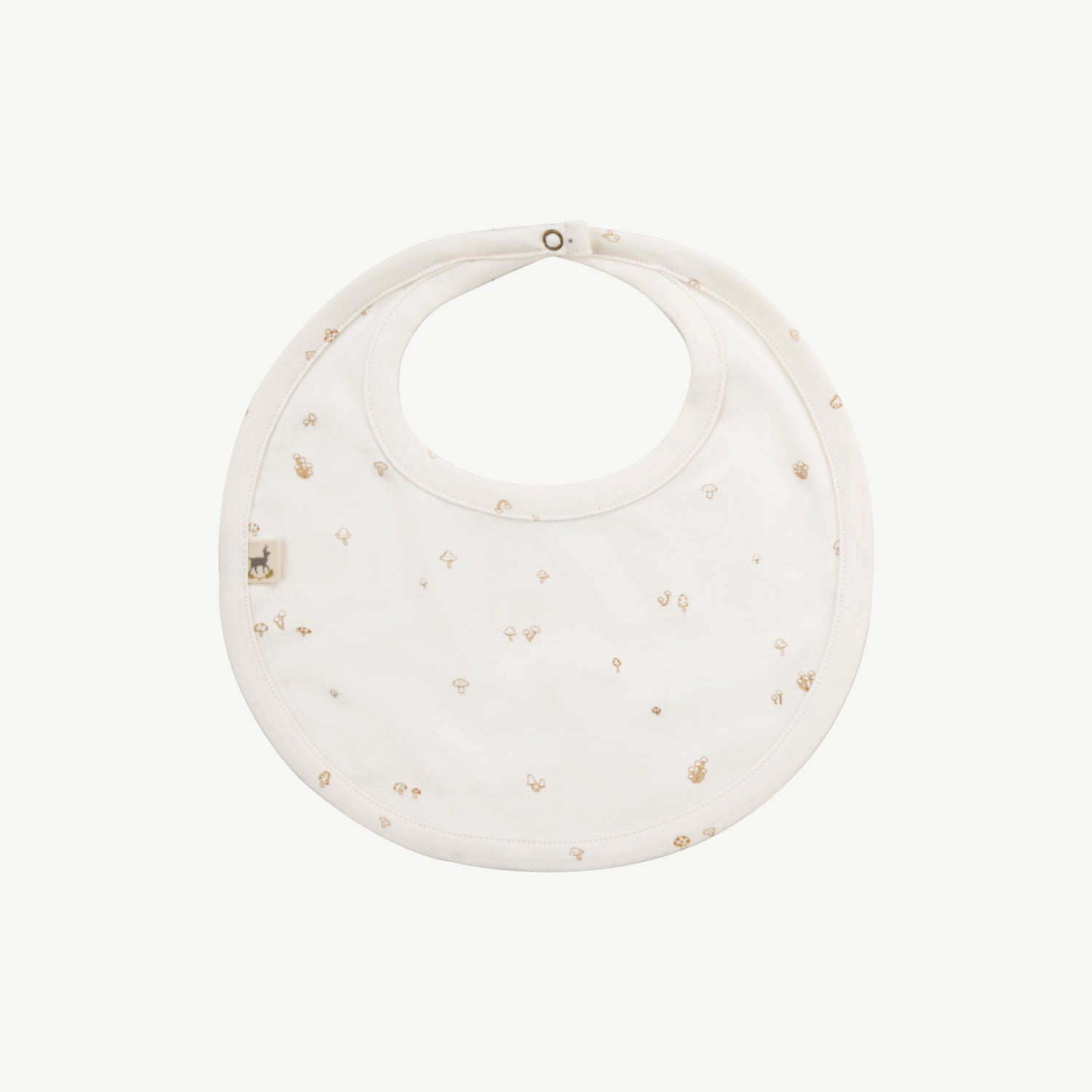 Snap Bib - Mushrooms Ivory