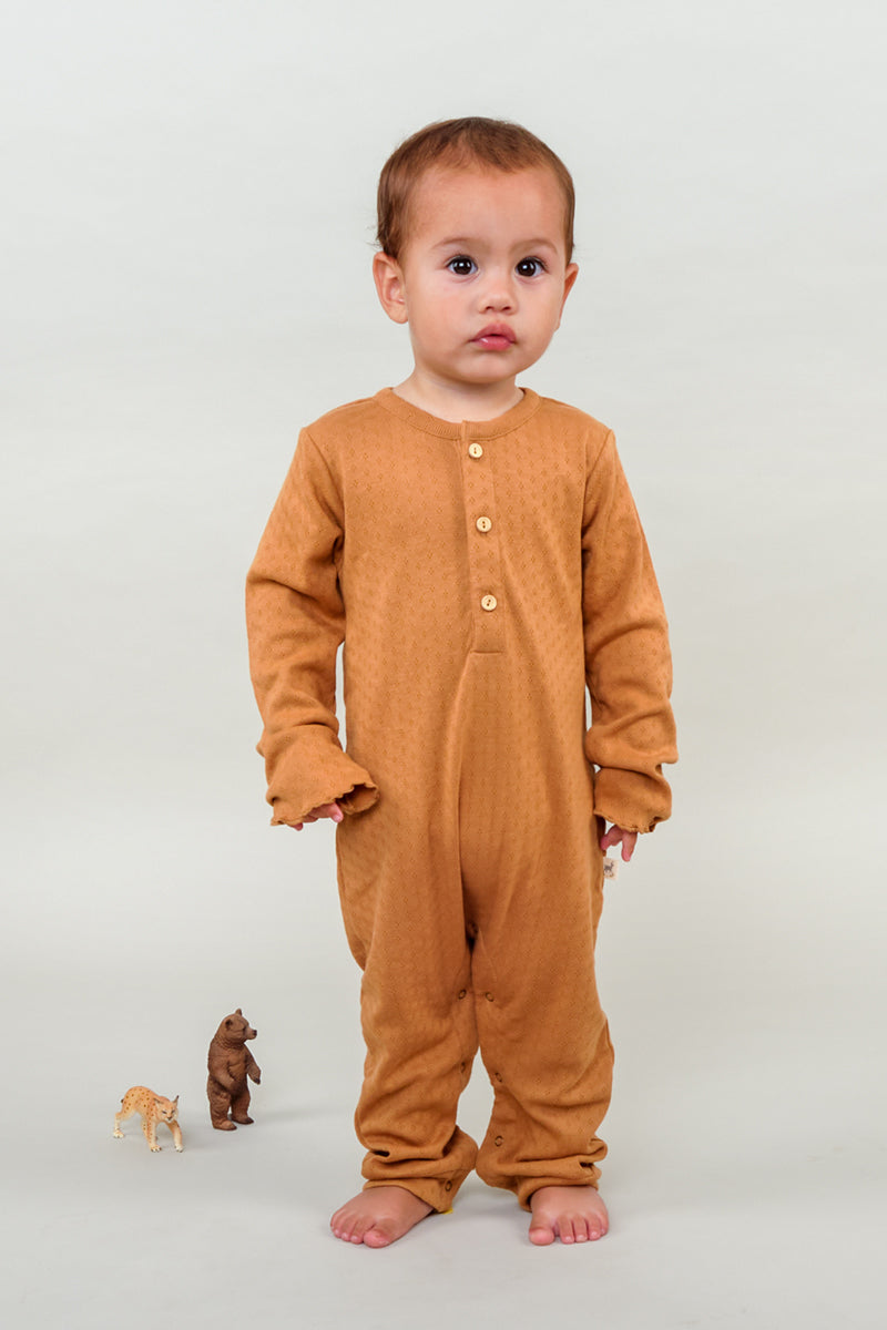 Jumpsuit - Pointelle Copper