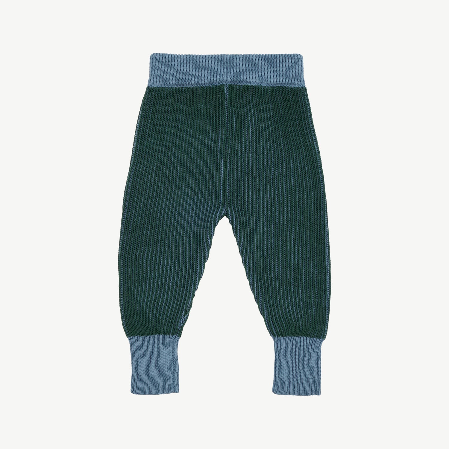 Knit Pants - Two-tone Dark Green