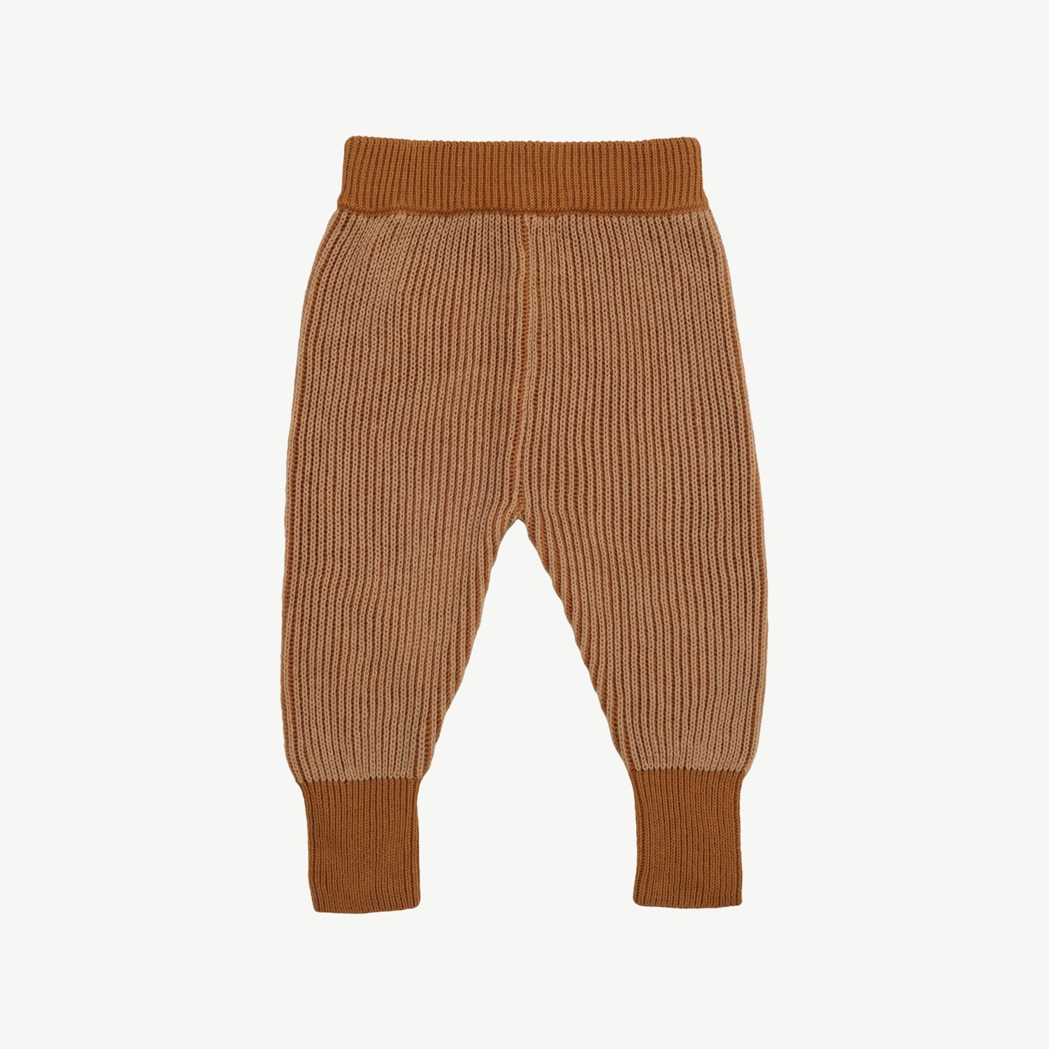 Knit Pants - Two-tone Beige