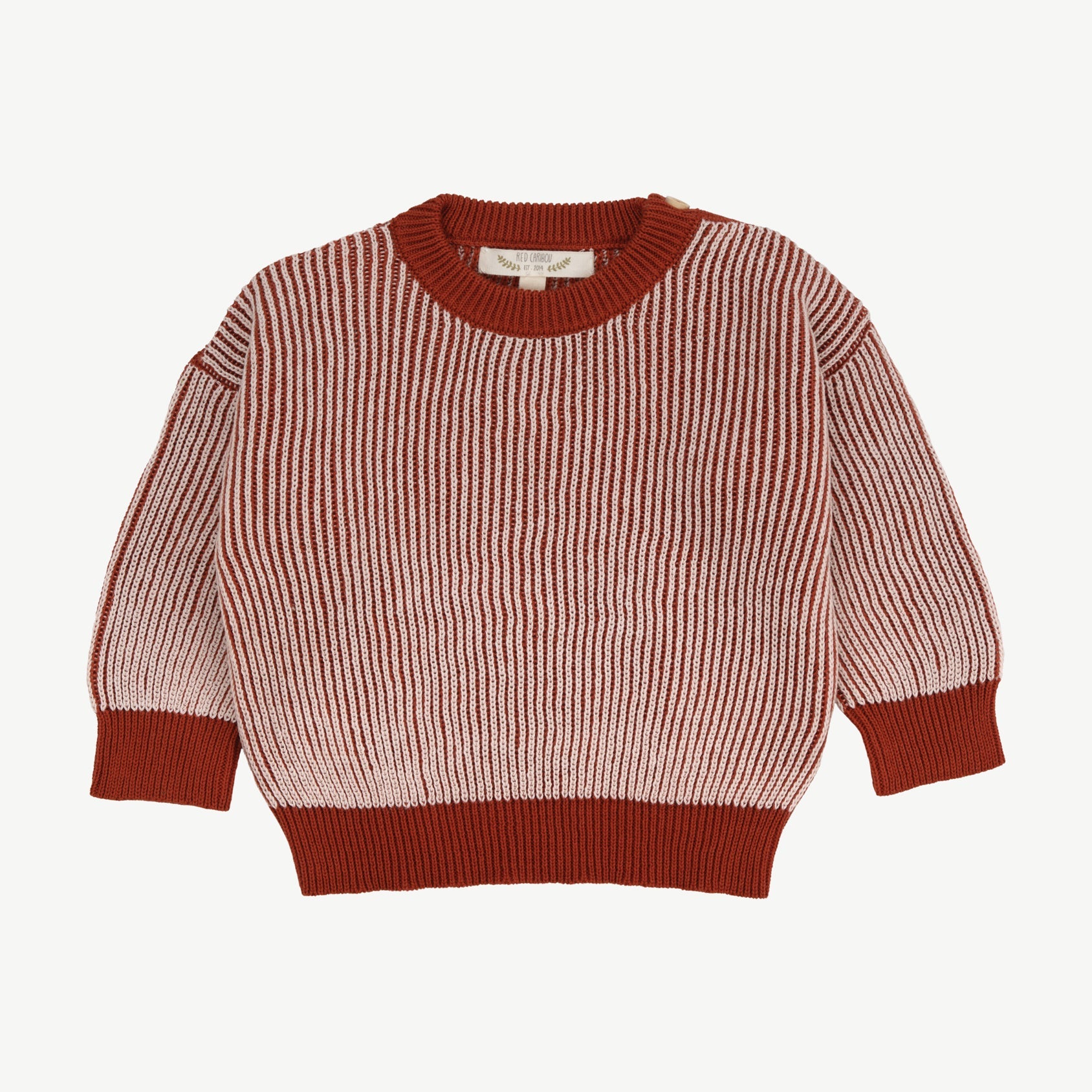 Knit Sweater - Two-tone Ketchup