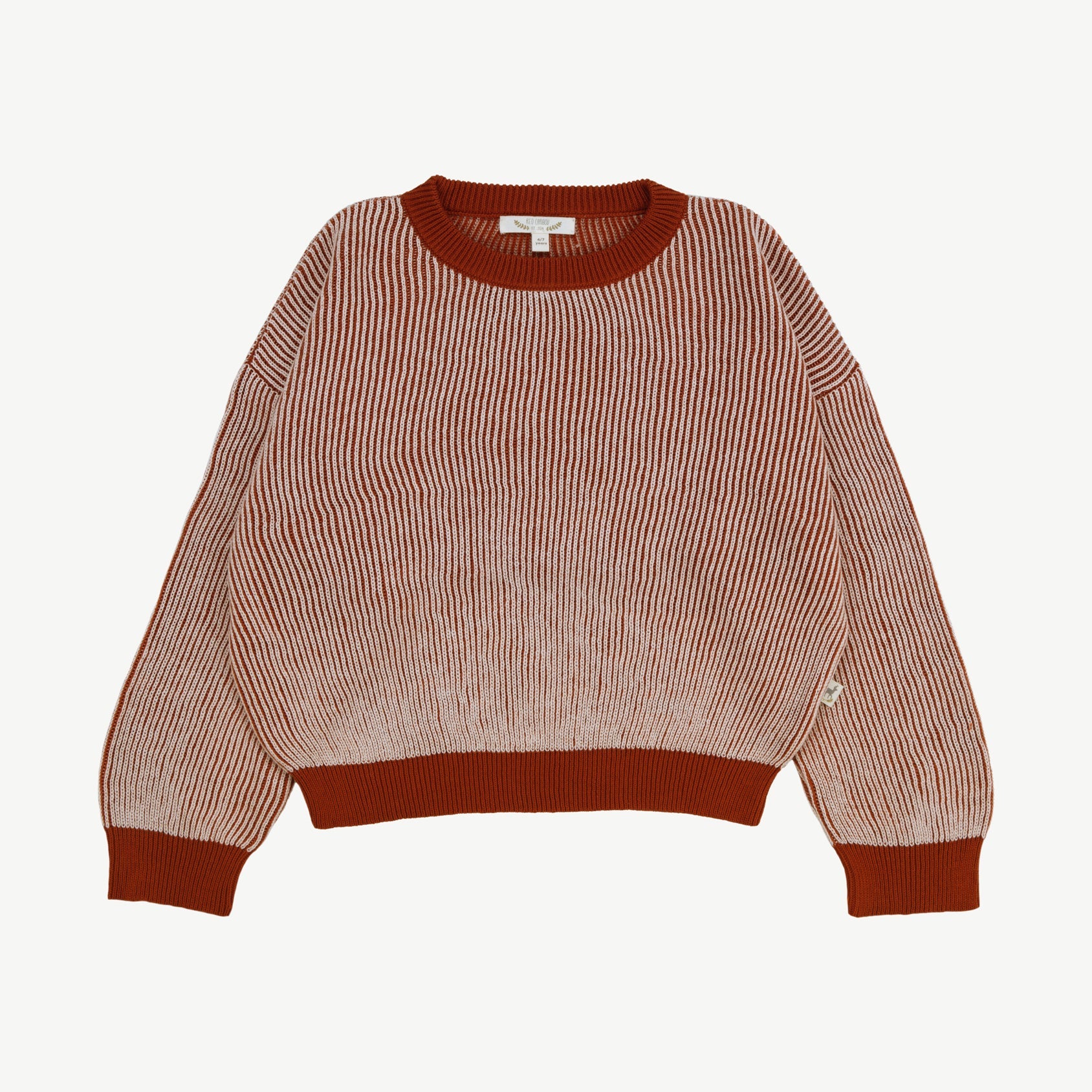 Knit Sweater - Two-tone Ketchup