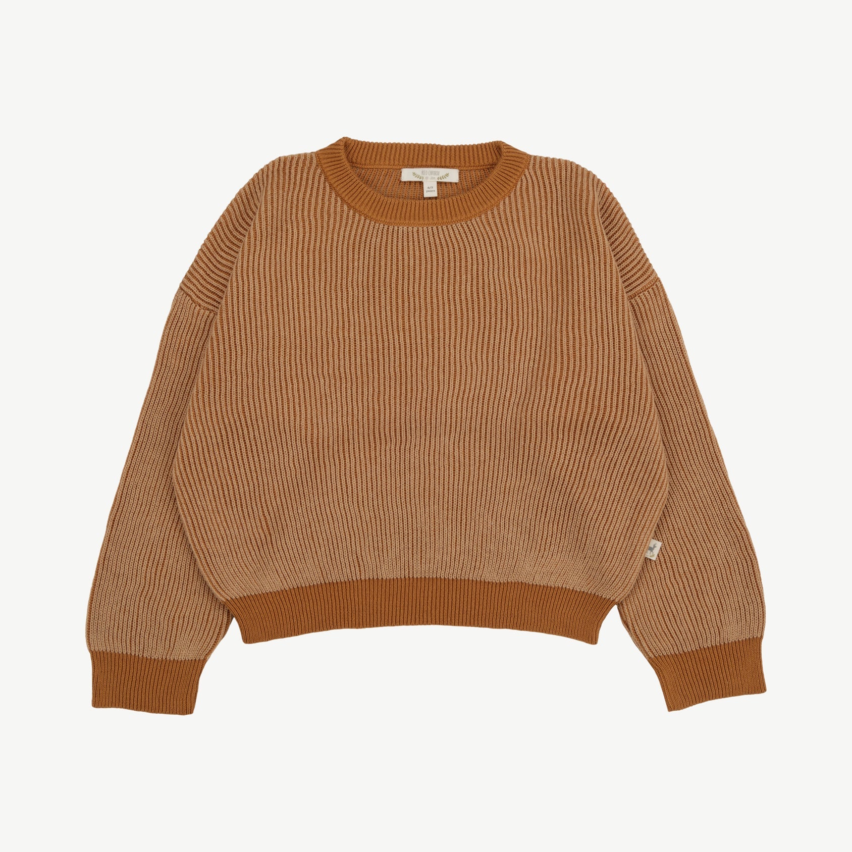 Knit Sweater - Two-tone Beige
