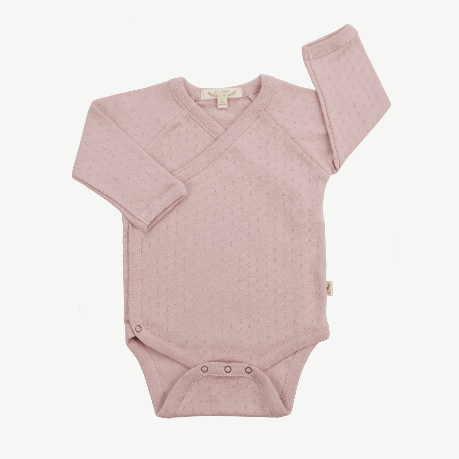 Kimono Onesie - Pointelle Rosé