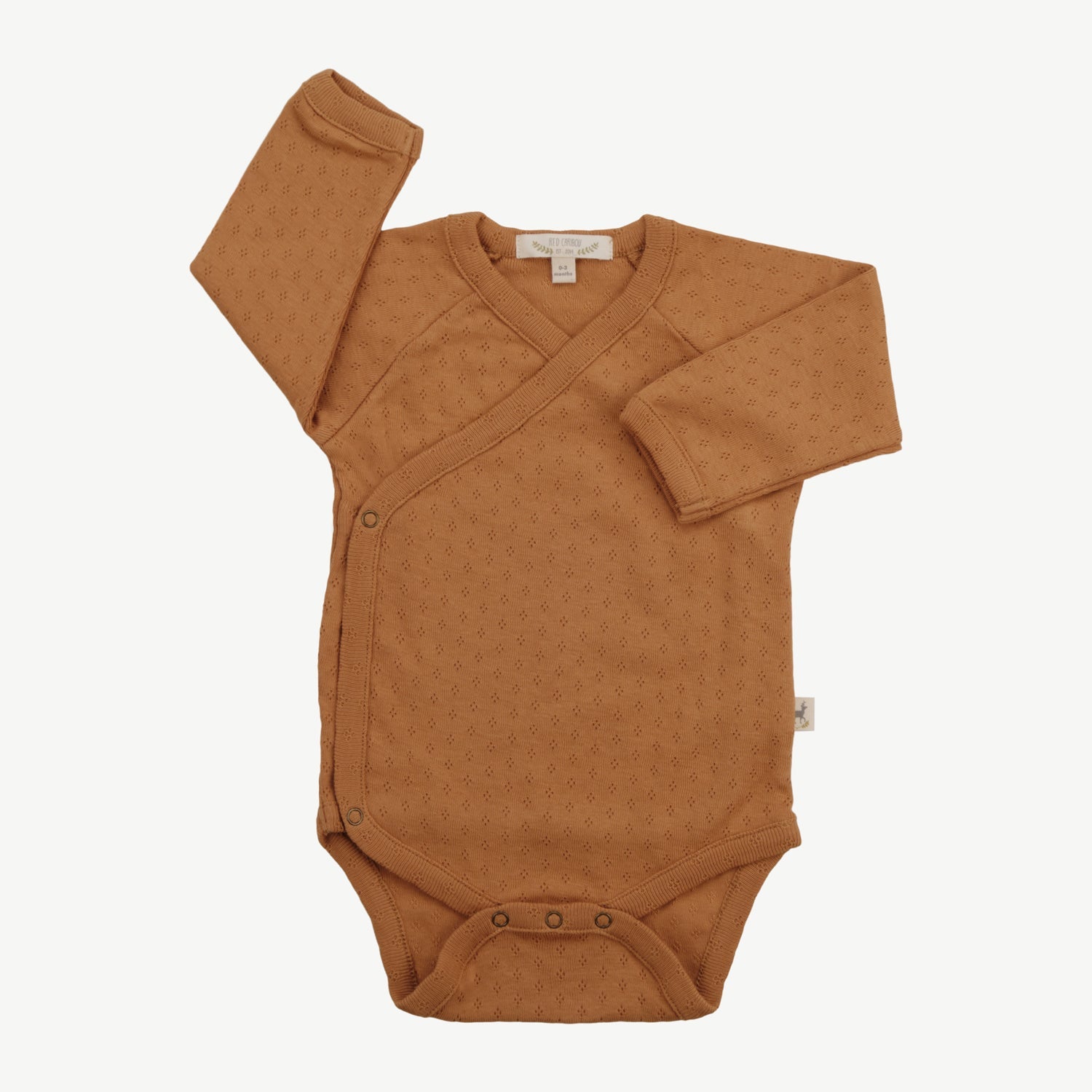 Kimono Onesie - Pointelle Copper