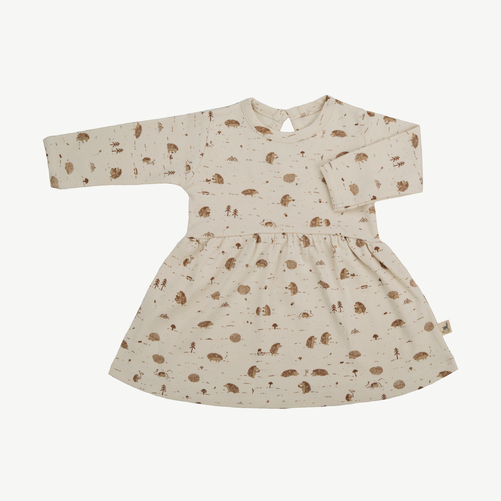 Dress - Woodland Hedgies Light Beige