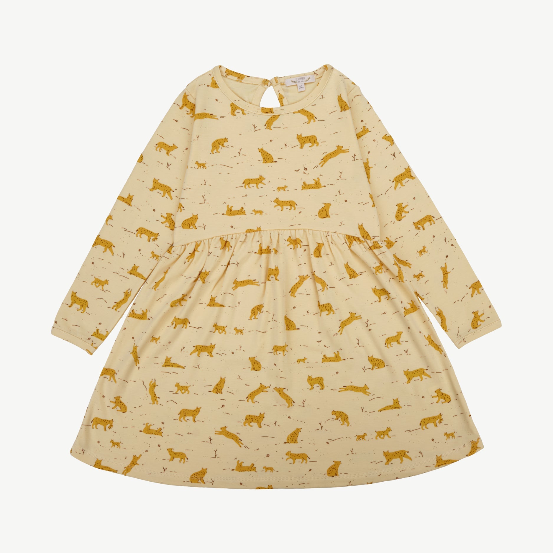 Dress - Wildcat Wonderland Light Lemon