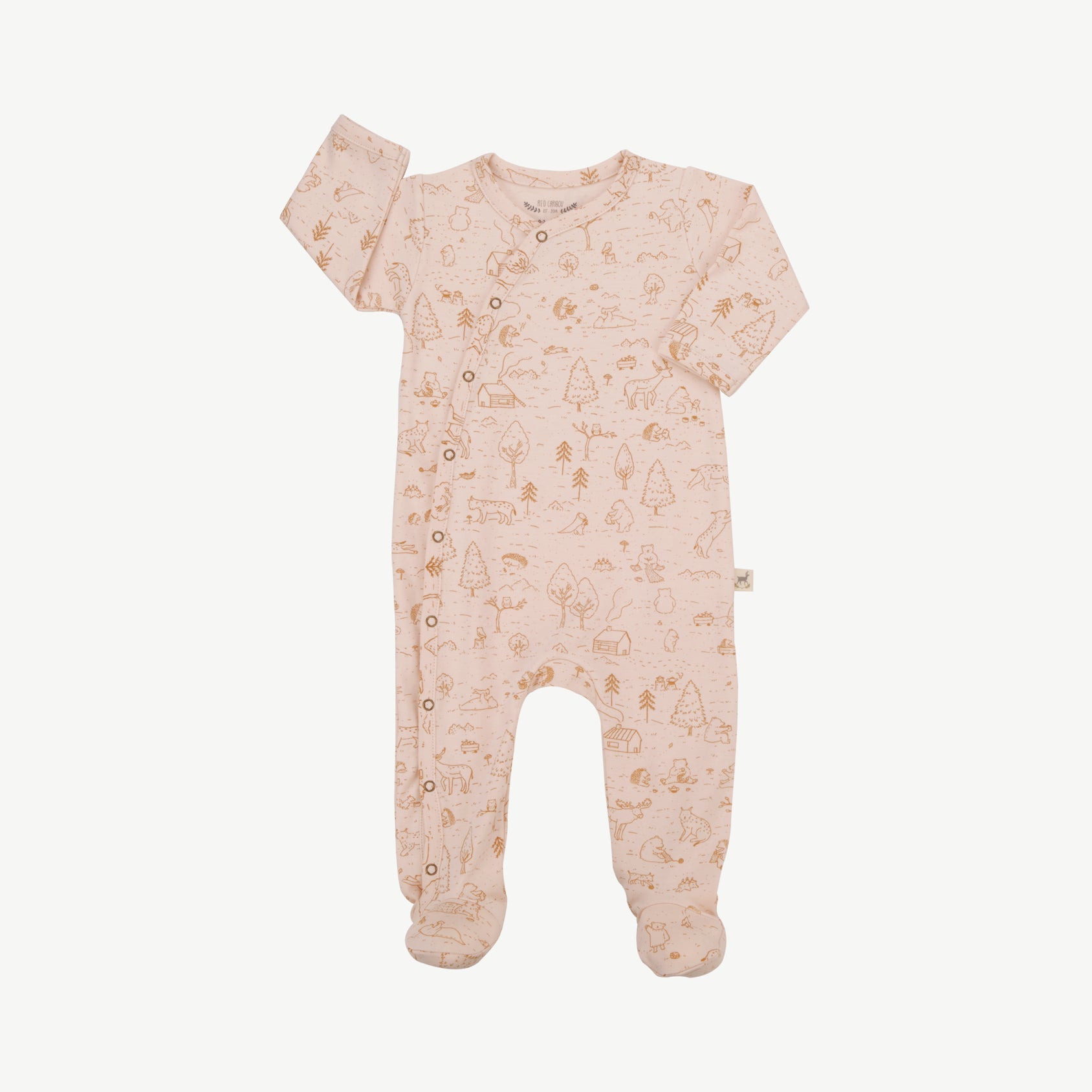 Footed Jumpsuit - The Story Soft Peach