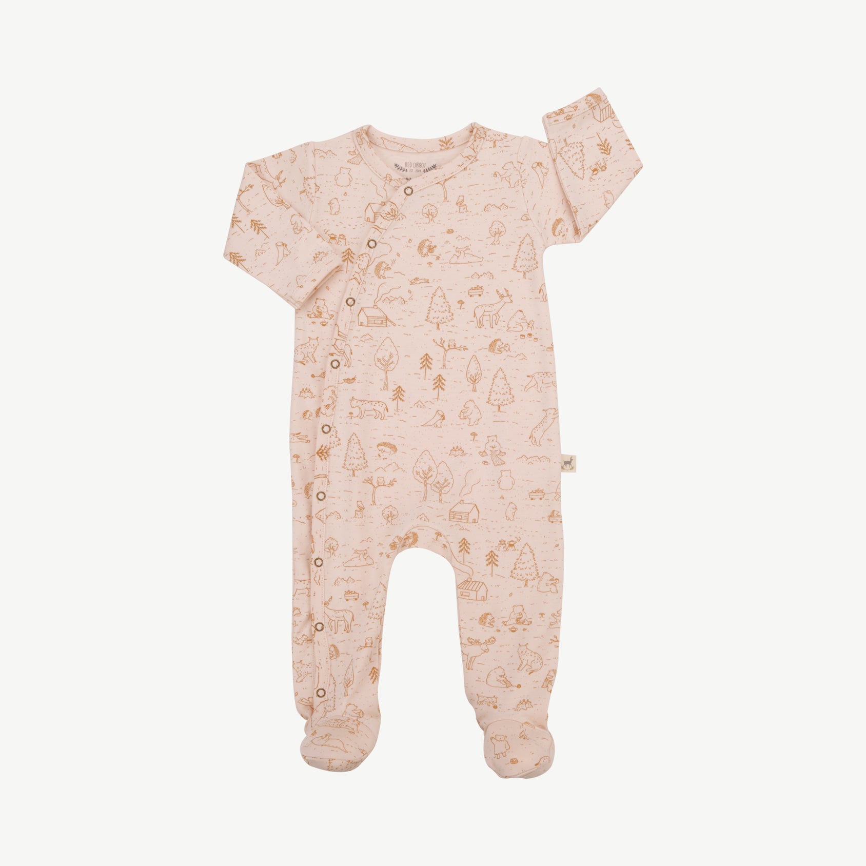 Footed Jumpsuit - The Story Soft Peach