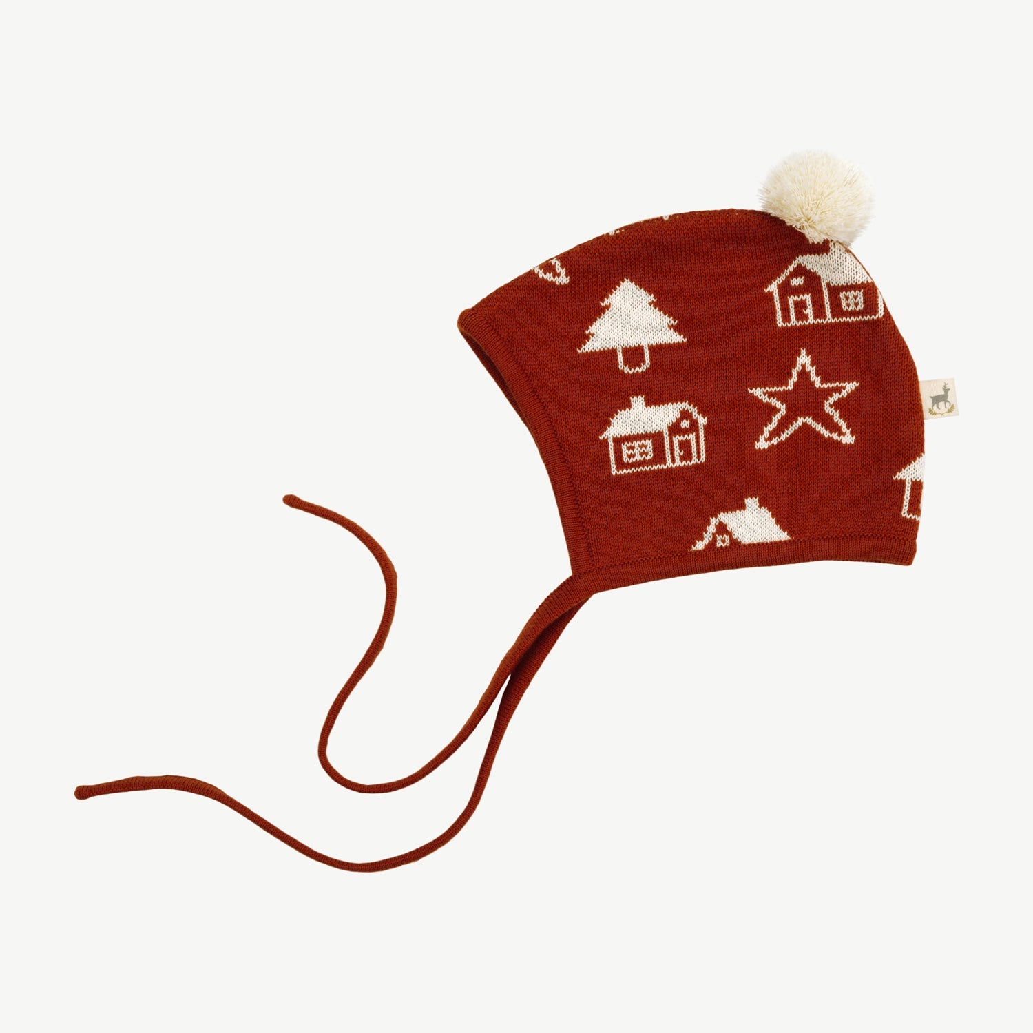 Knit Bonnet - Starlit Forest Ketchup