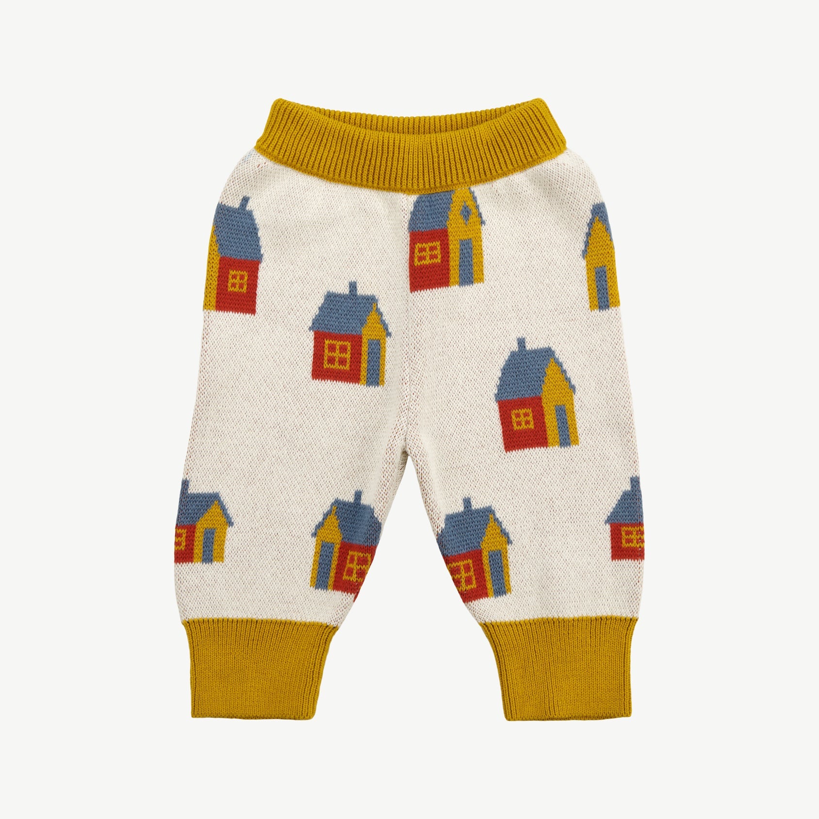 Knit Pants - Tiny Houses Ivory