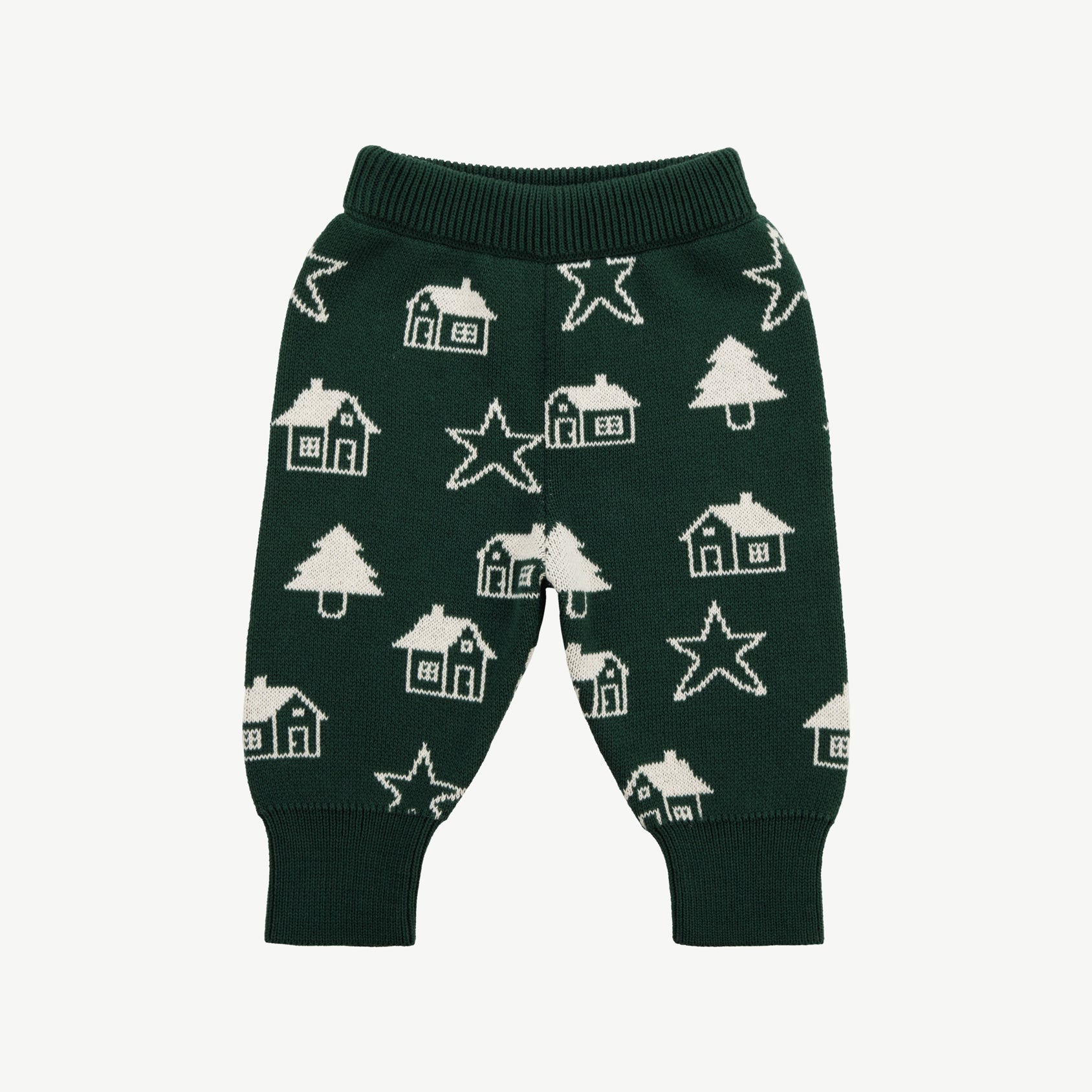 Knit Pants - Starlit Forest Dark Green