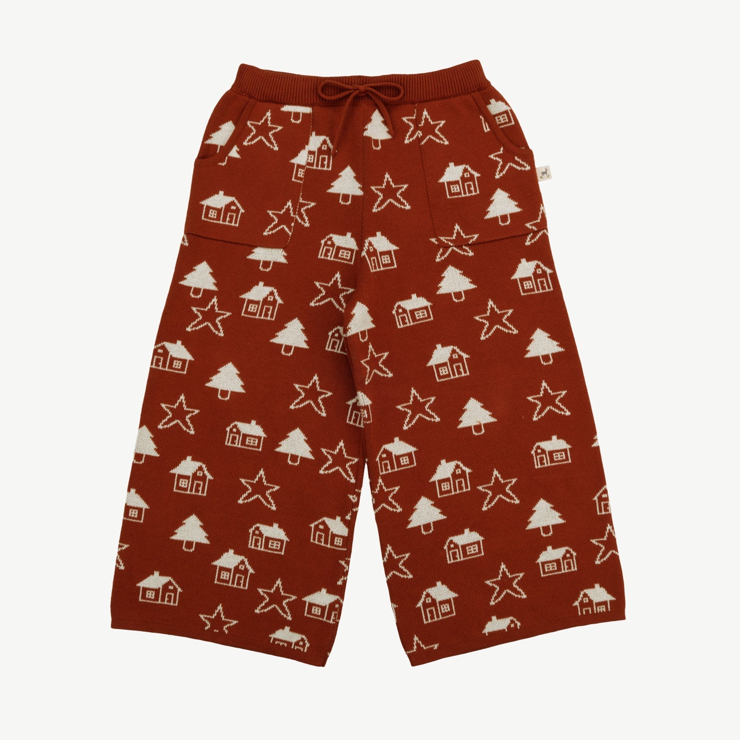Knit Baggy Pants - Starlit Forest Ketchup