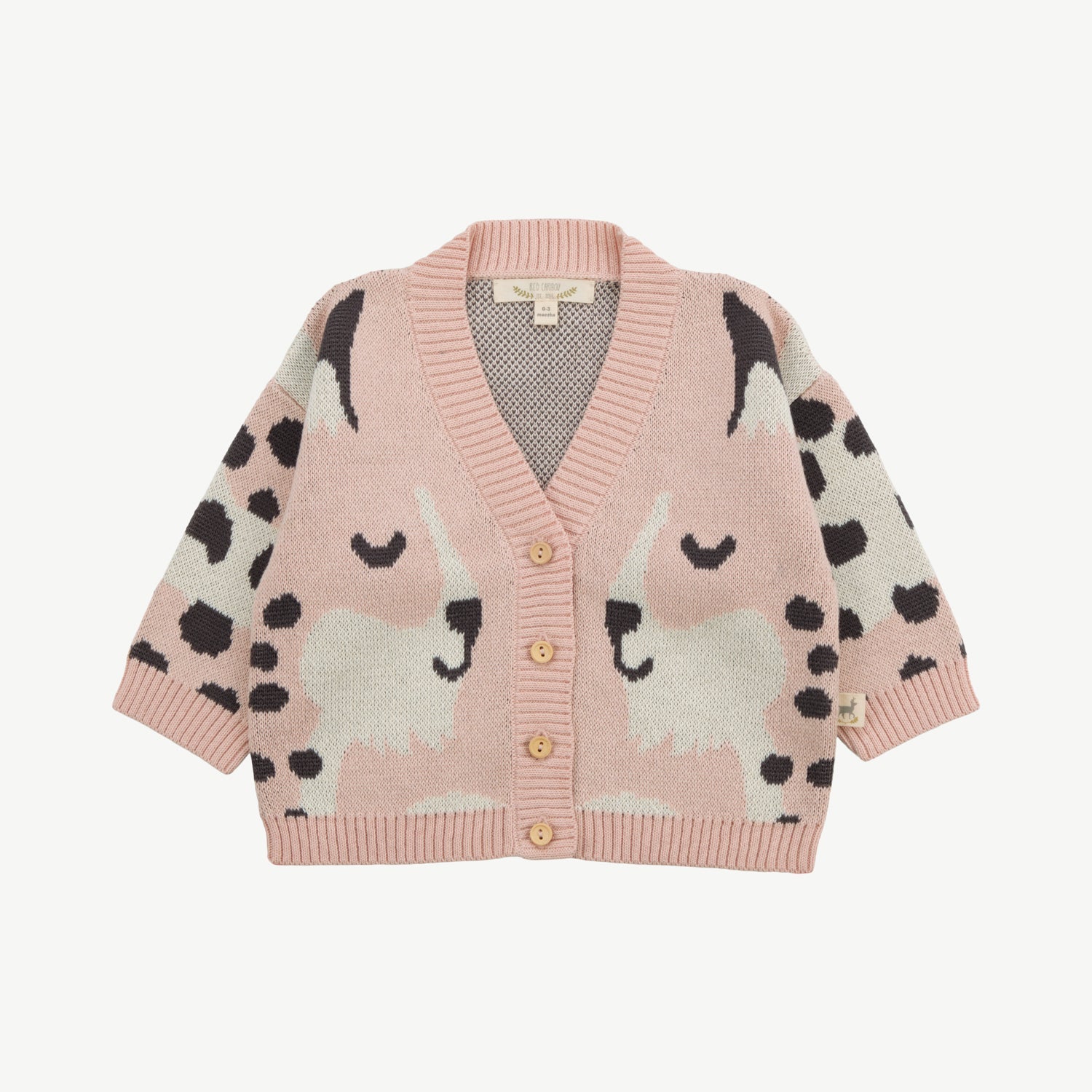 Knit Cardigan - Wildcat Wonderland Light Pink