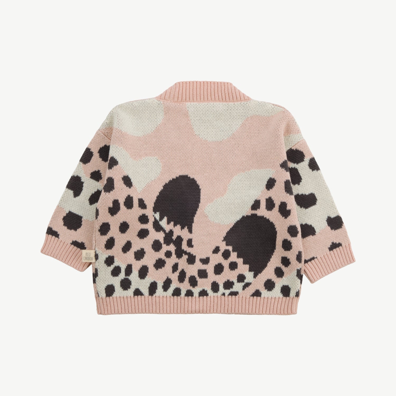 Knit Cardigan - Wildcat Wonderland Light Pink