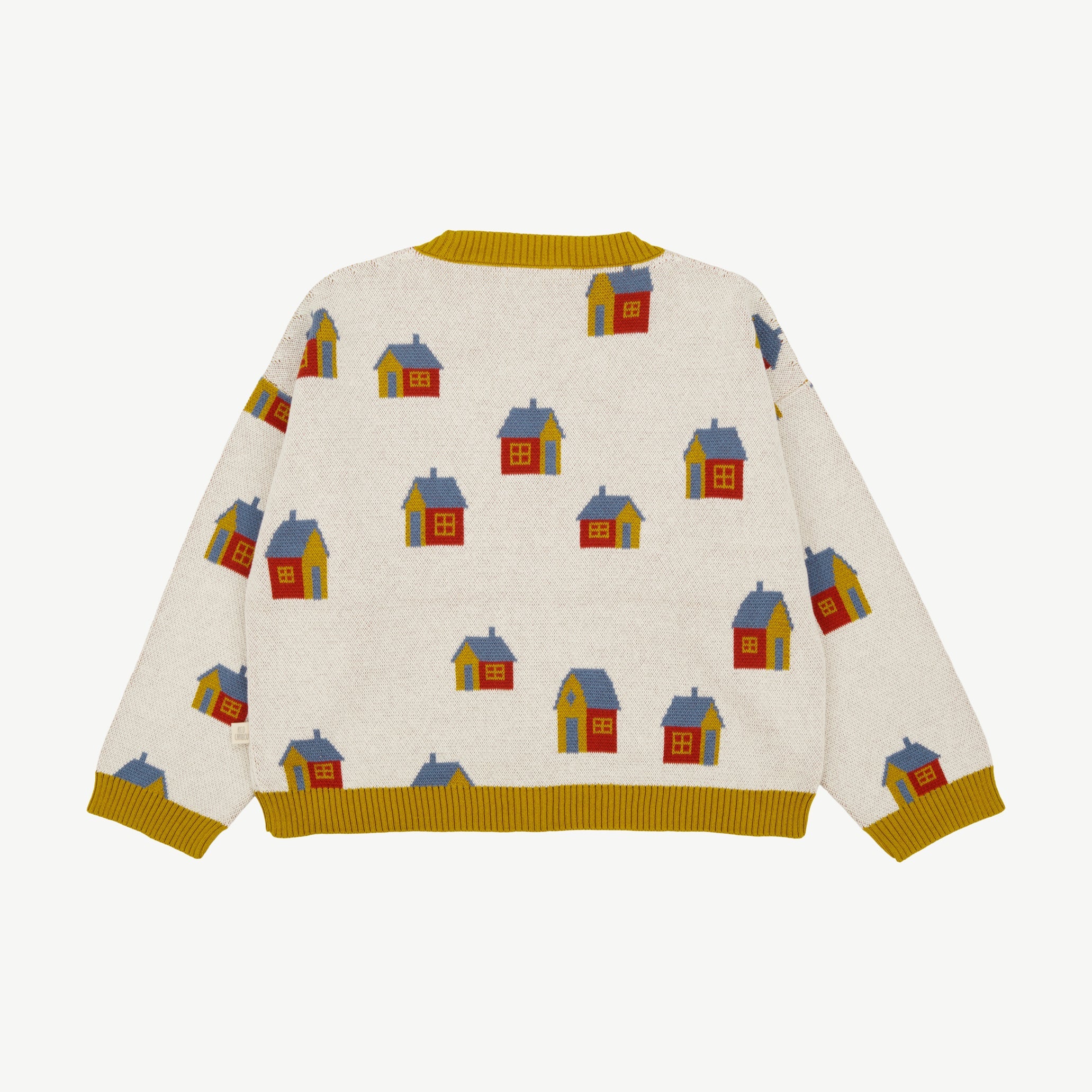 Knit Cardigan - Tiny Houses Ivory