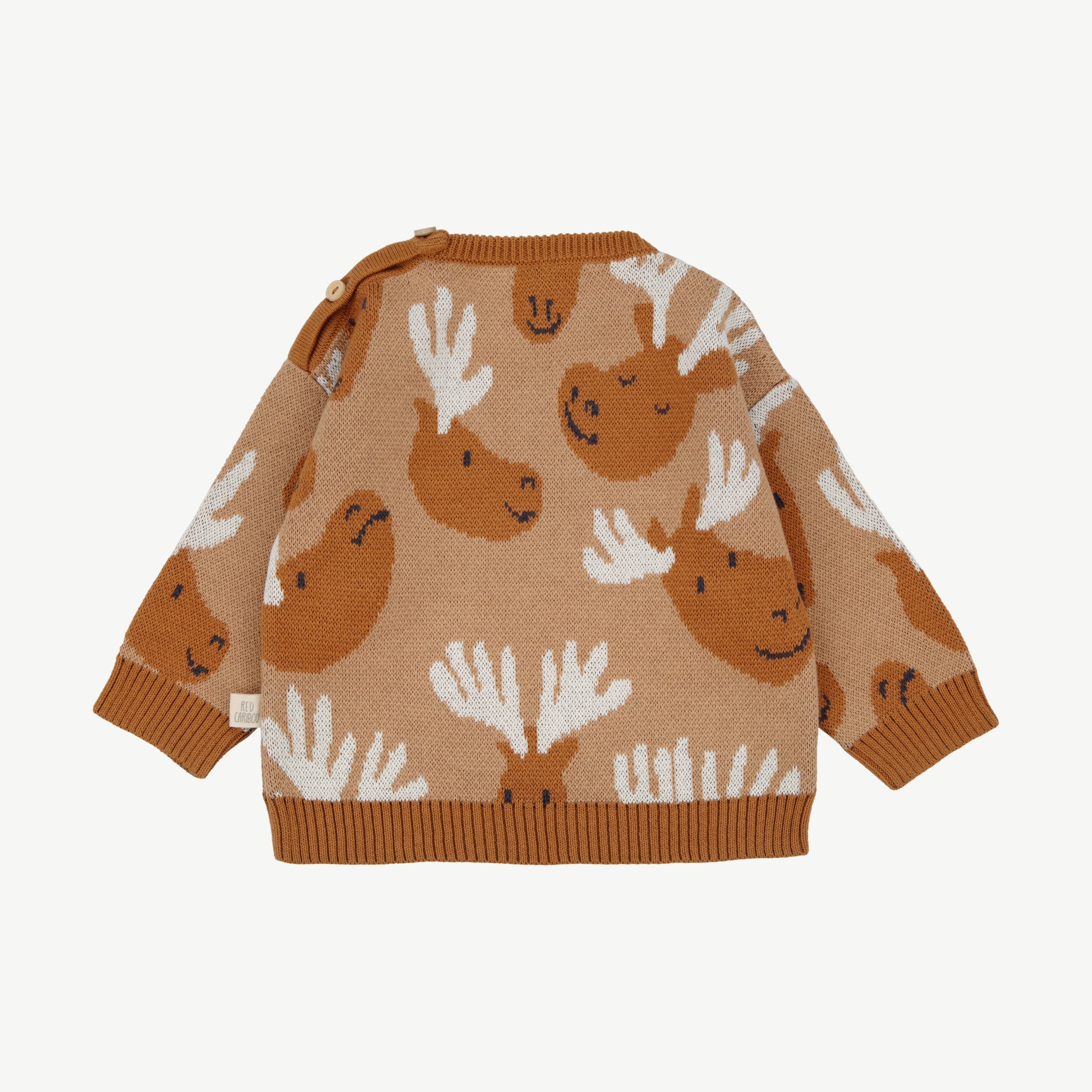Knit Sweater - Moose Mosaic Beige