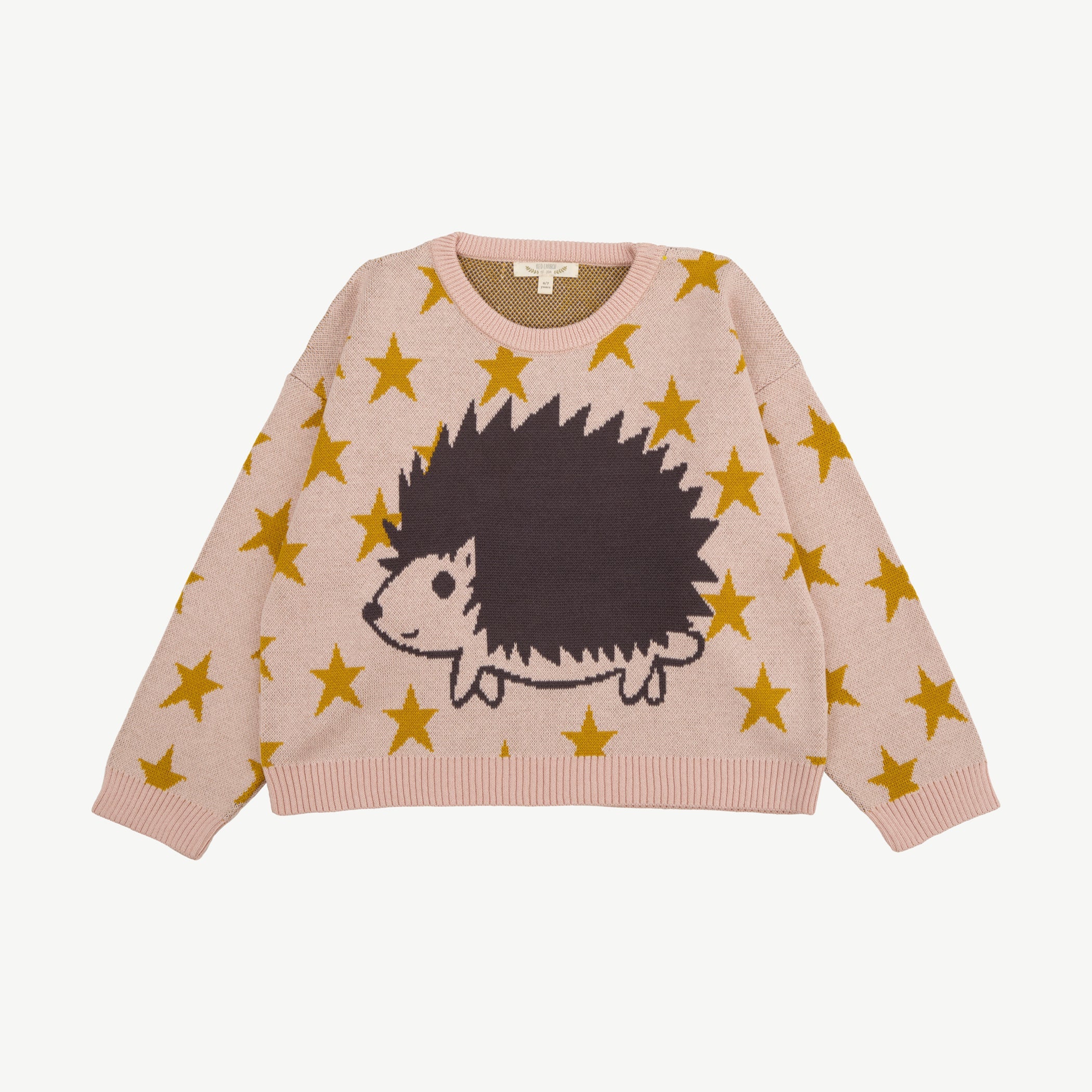 Knit Sweater - Woodland Hedgies Light Pink