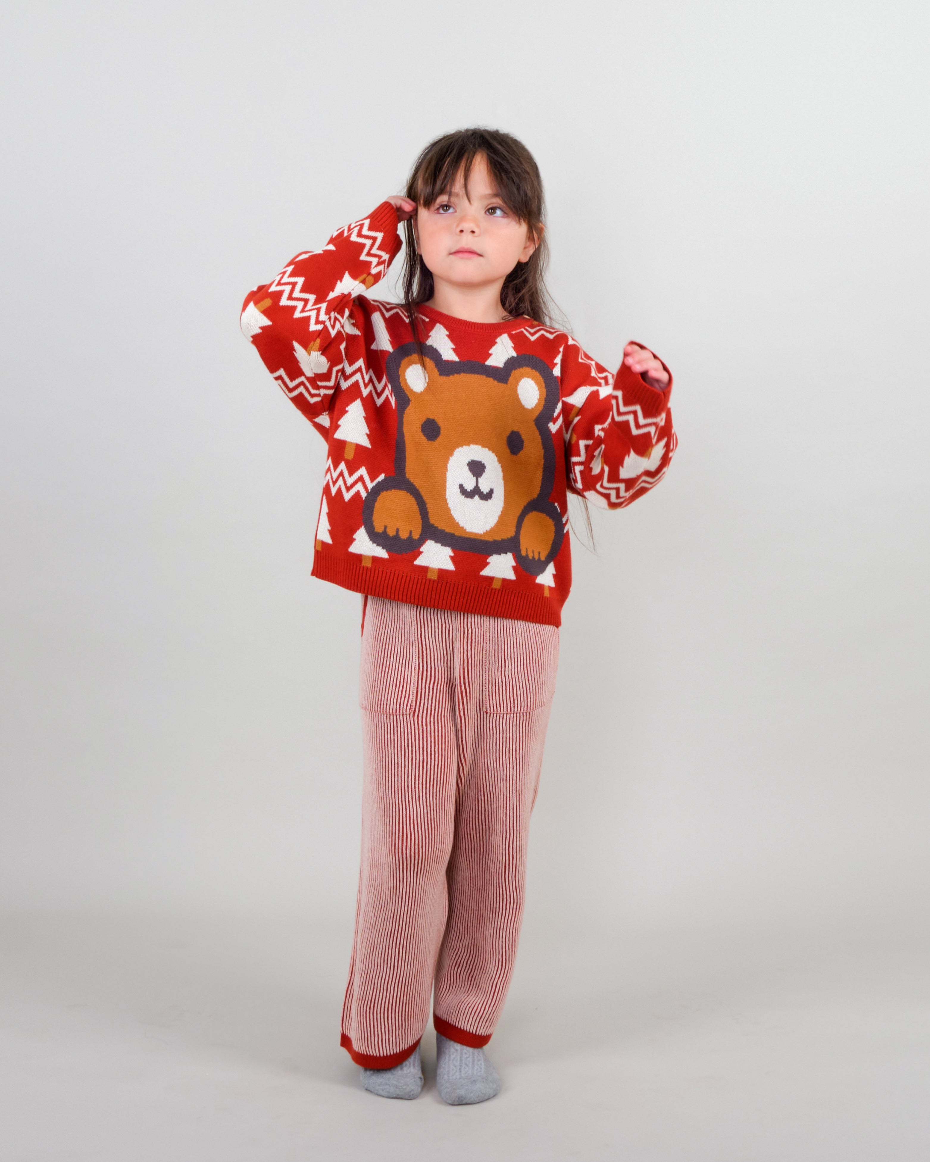 Knit Sweater - Cozy Bears Ketchup