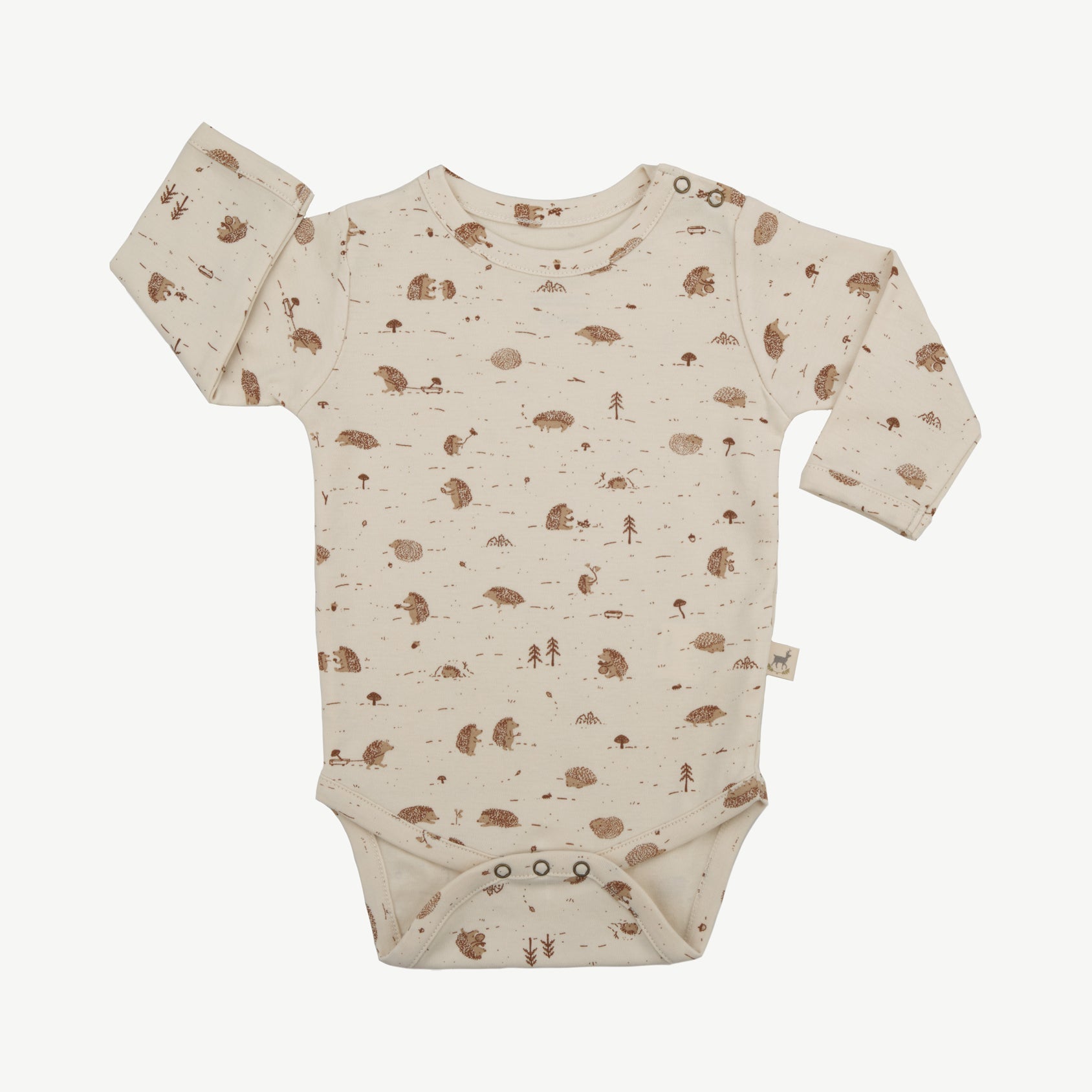 Onesie - Woodland Hedgies Light Beige
