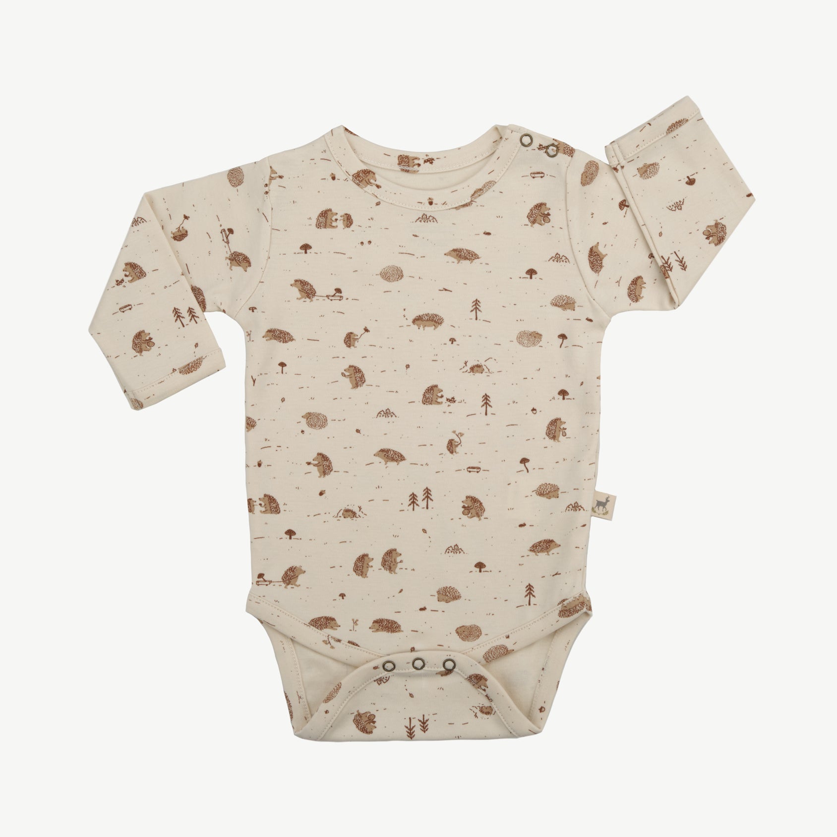 Onesie - Woodland Hedgies Light Beige