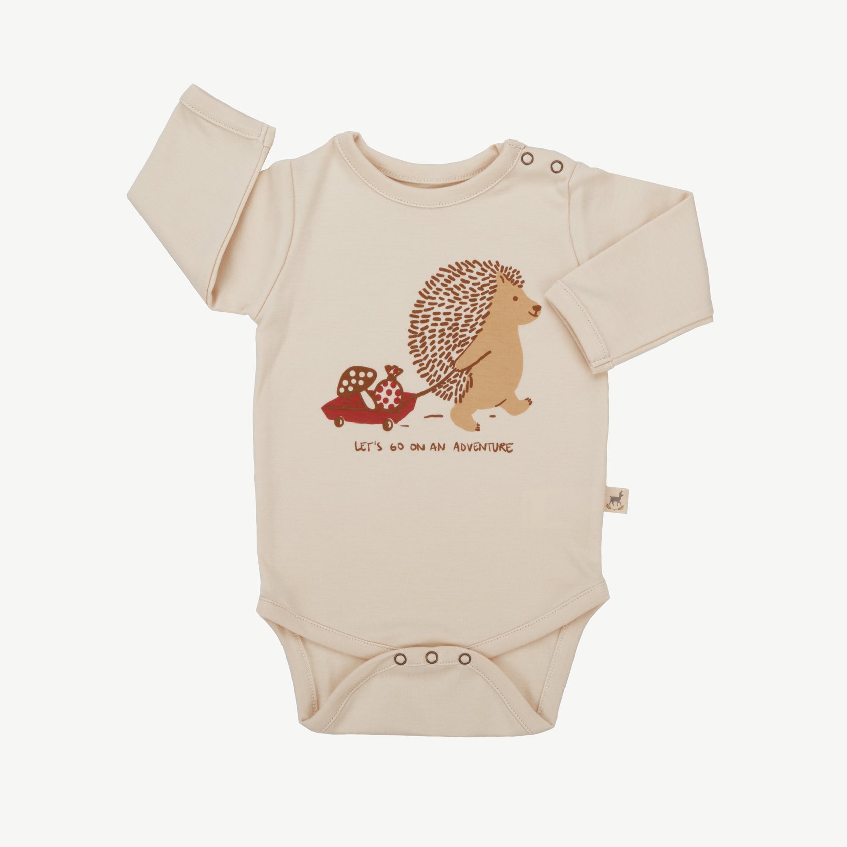 Onesie - Woodland Hedgies Focal Light Beige