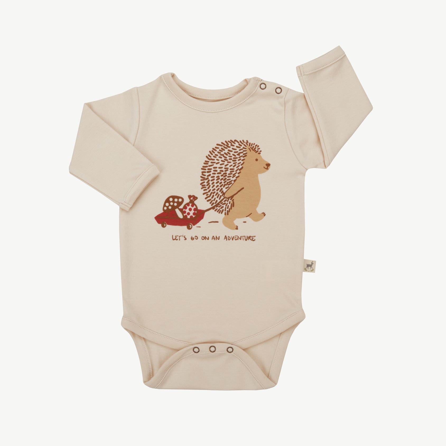 Onesie - Woodland Hedgies Focal Light Beige