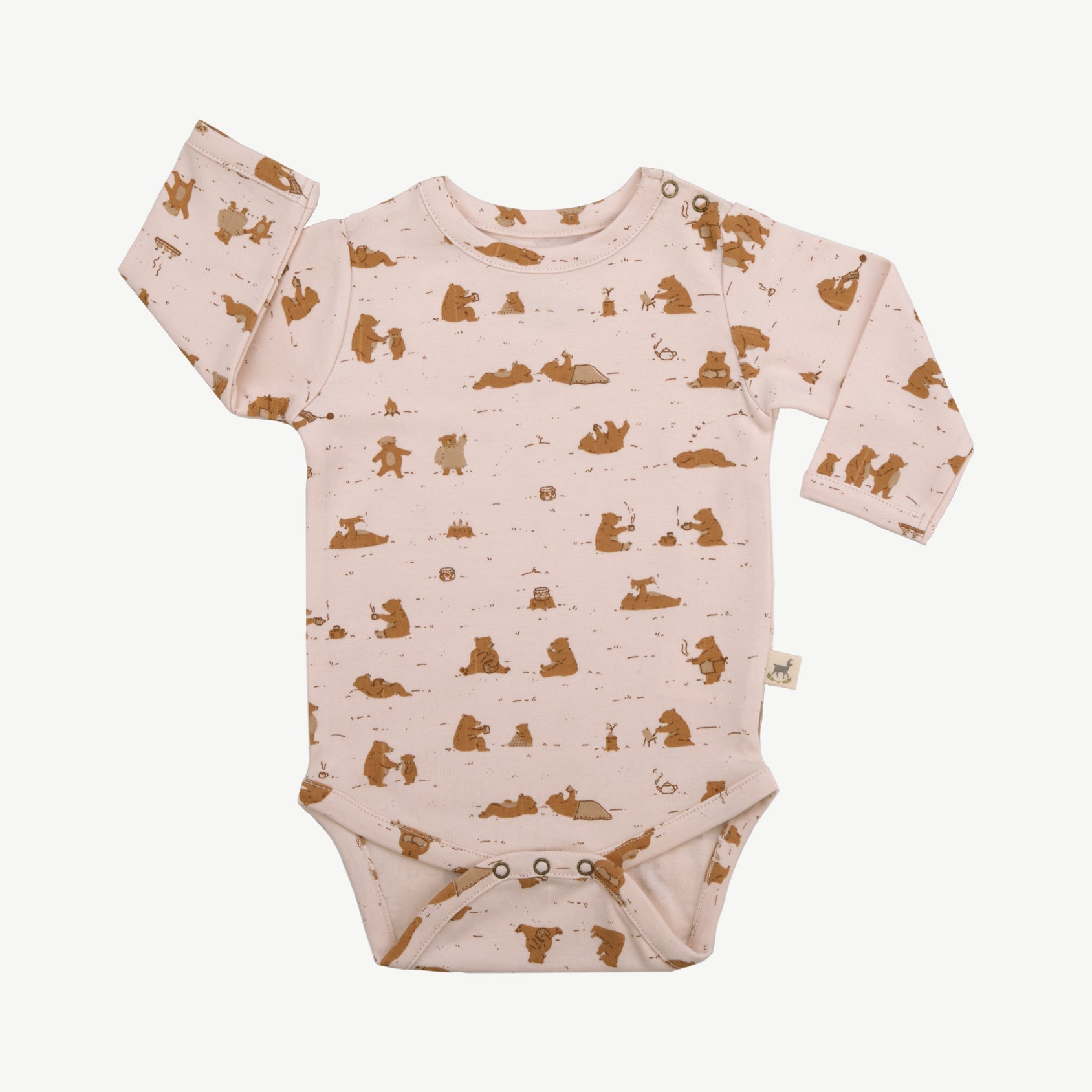 Onesie - Cozy Bears Soft Peach
