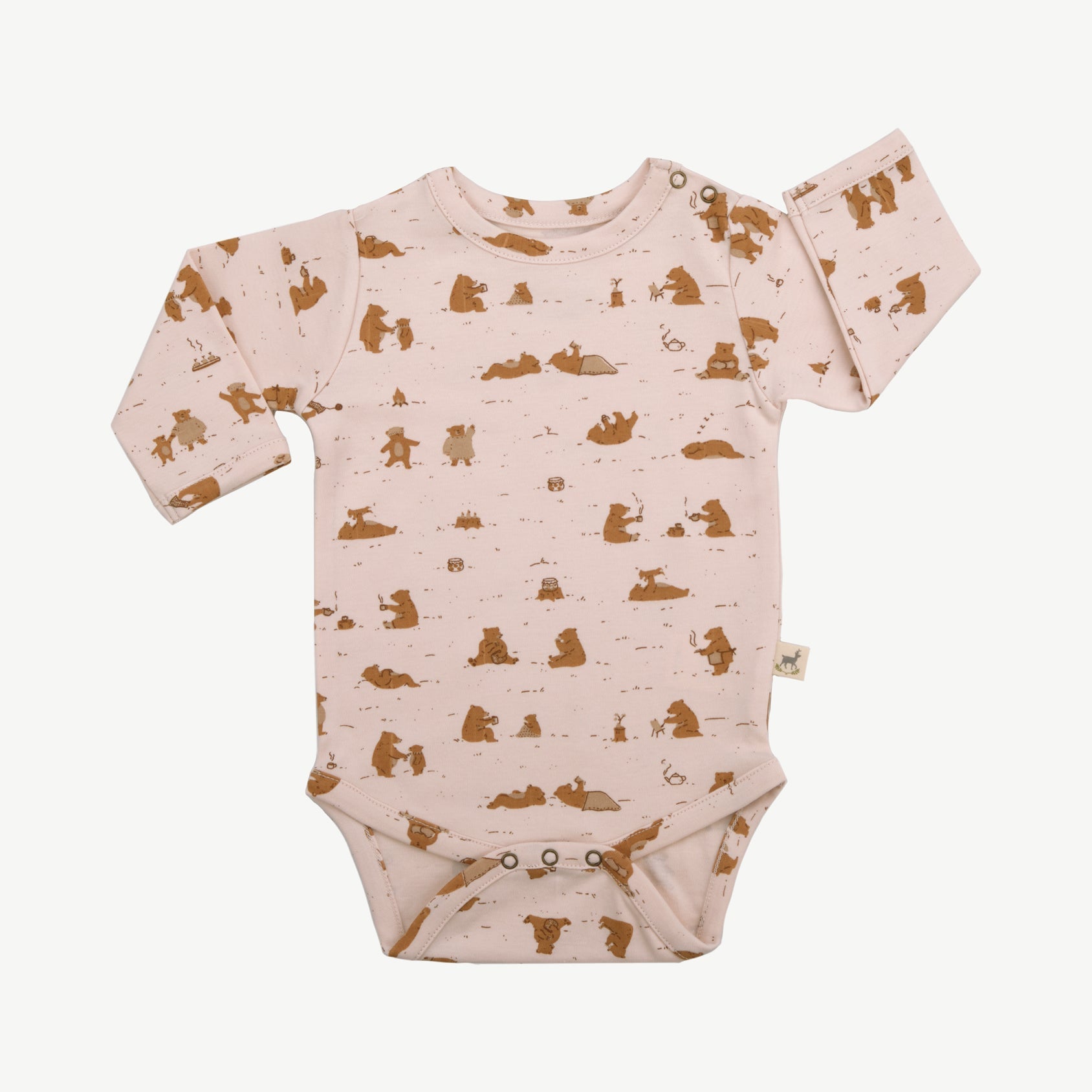 Onesie - Cozy Bears Soft Peach