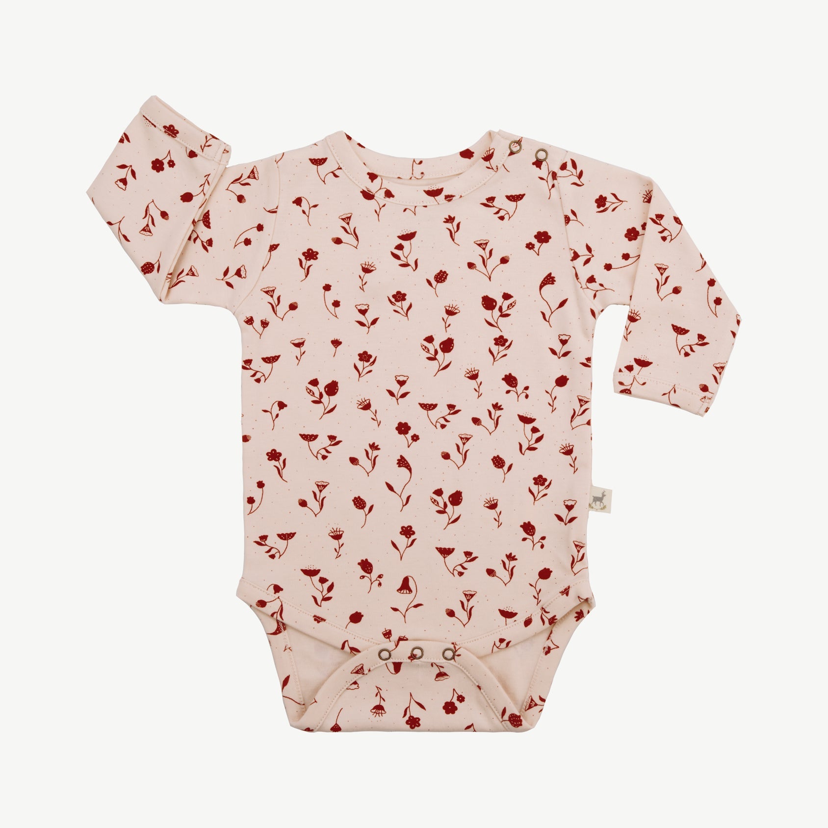 Onesie - Floral Whispers Soft Peach