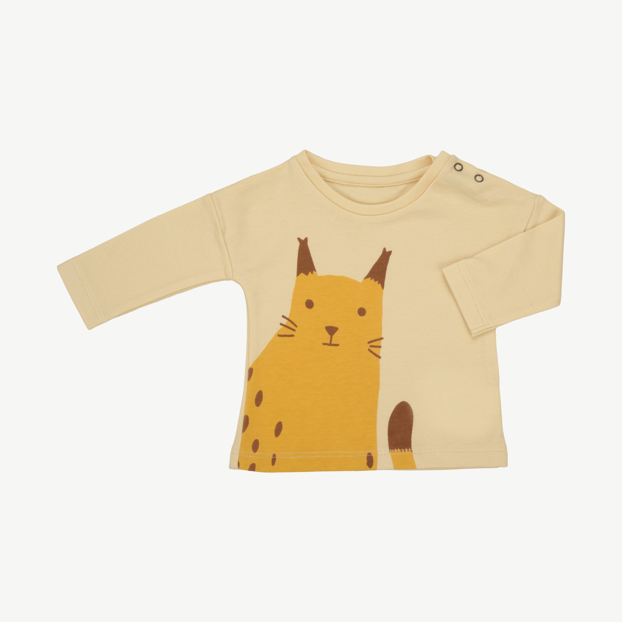 Long Sleeve T-shirt - Wildcat Wonderland Focal Light Lemon