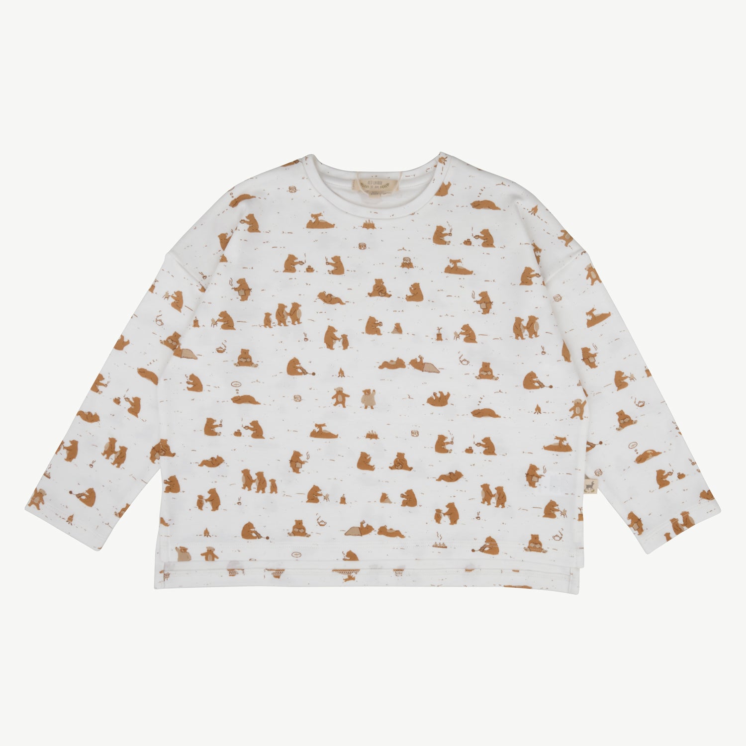 Oversized T-shirt - Cozy Bears Ivory