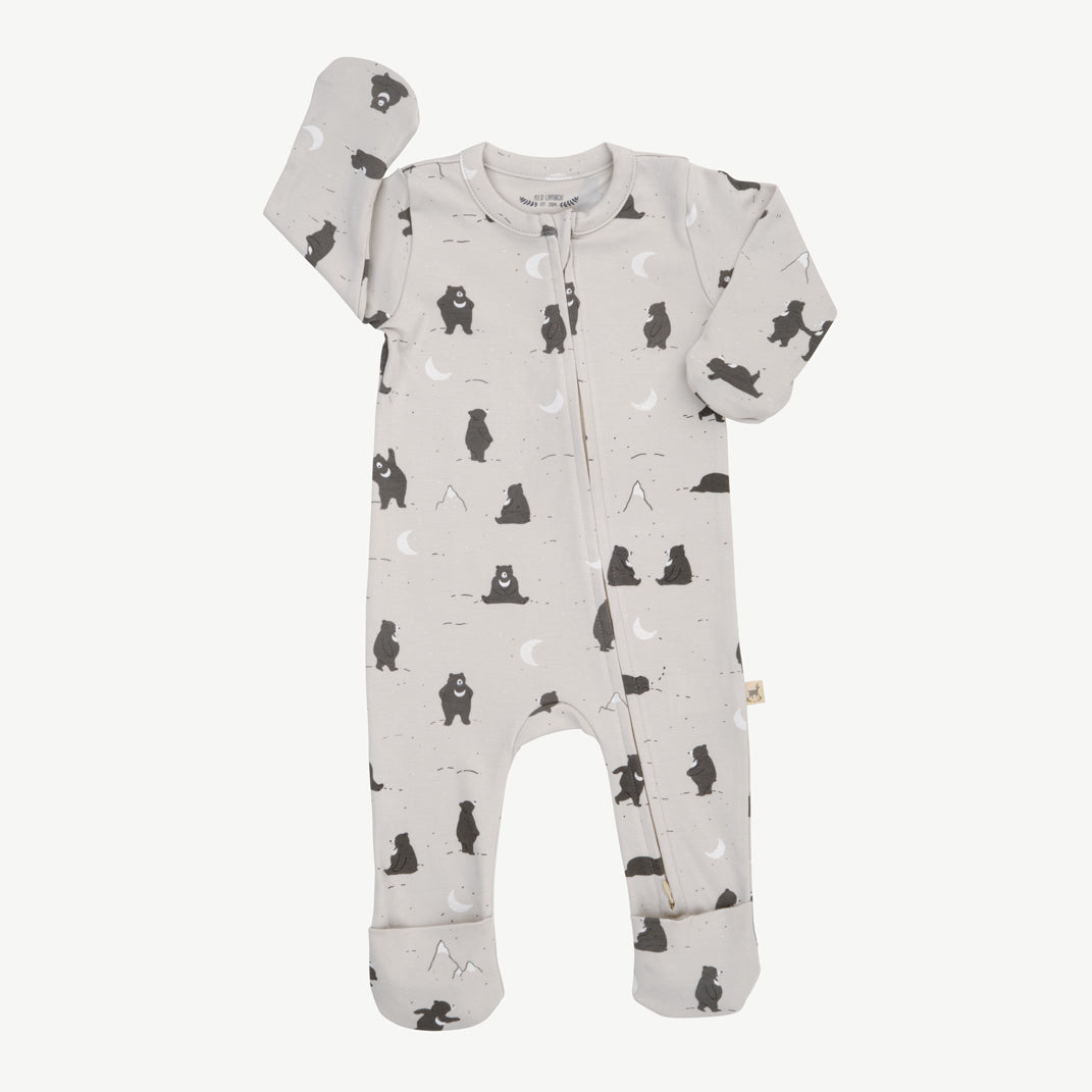 Zippered Jumpsuit -Magic Moonbear - Lunar Rock