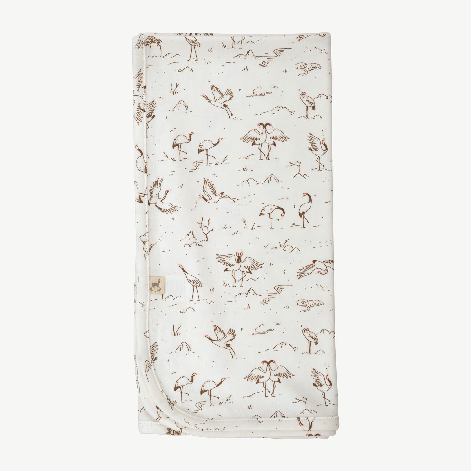 'tsuru ballet (cranes)' ivory blanket
