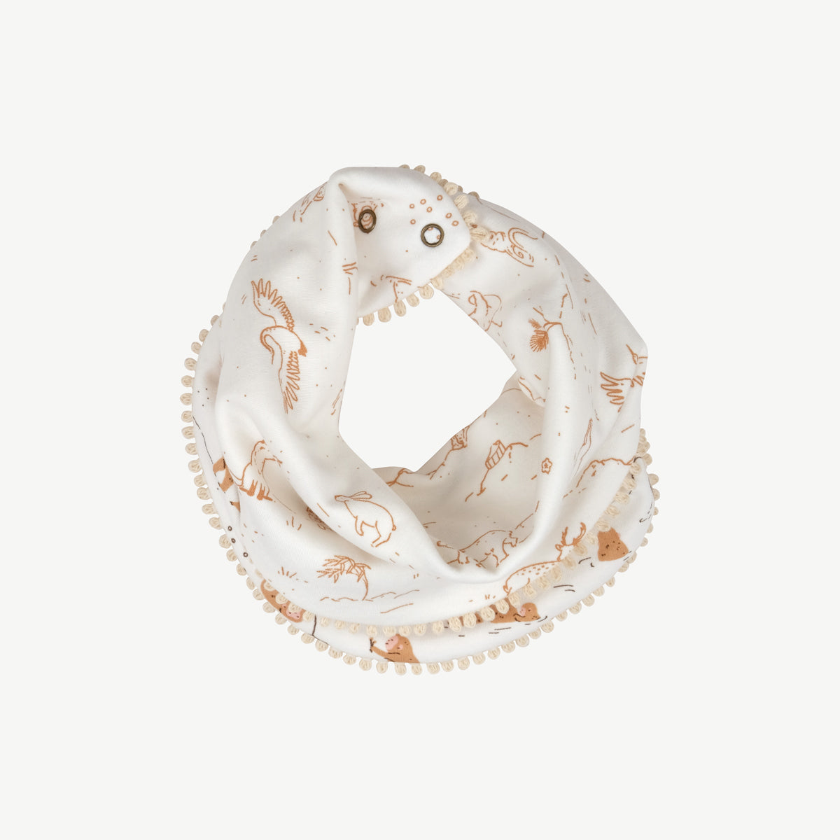 'monkey snow day' ivory bandana