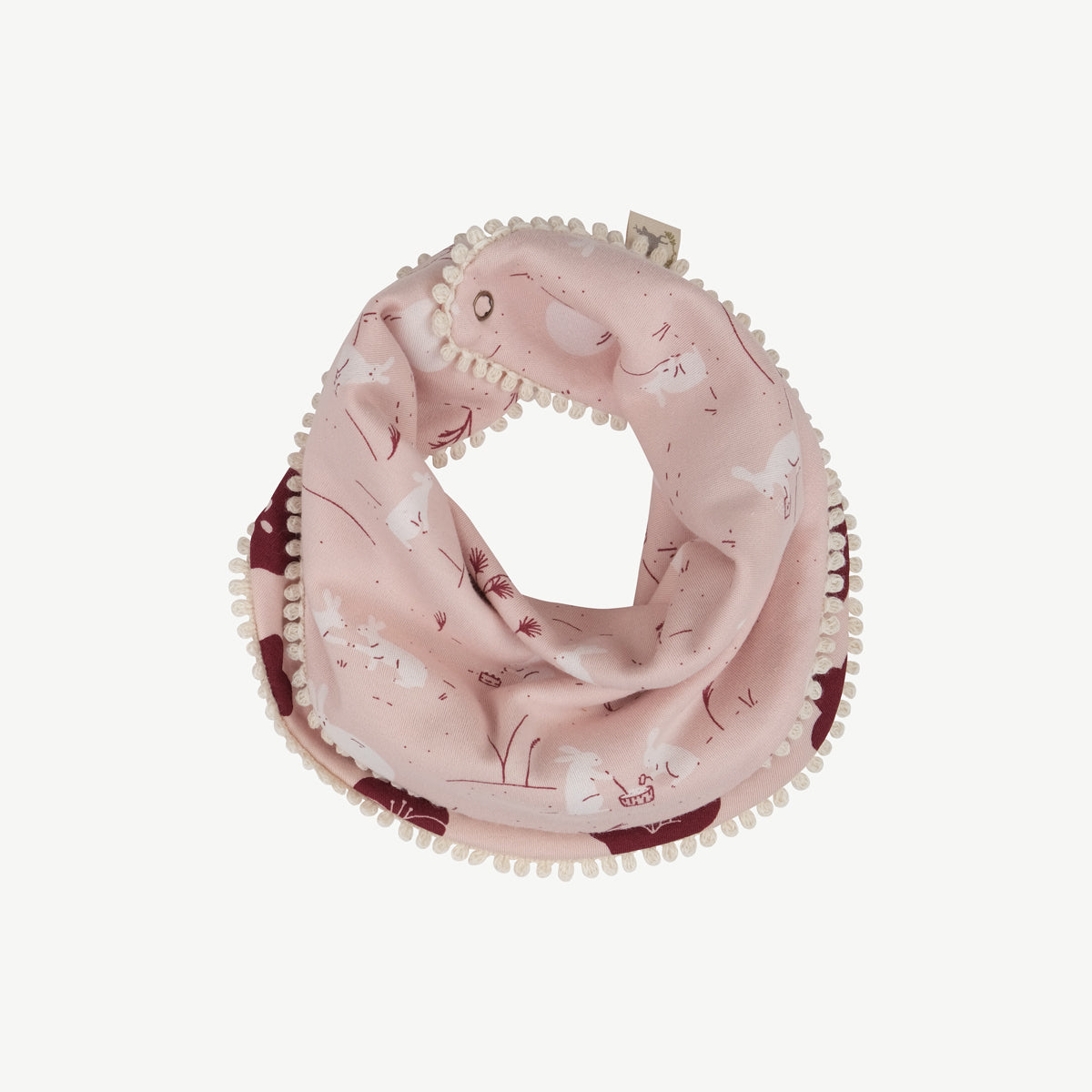'moonlit usagi (hares)' peach whip bandana