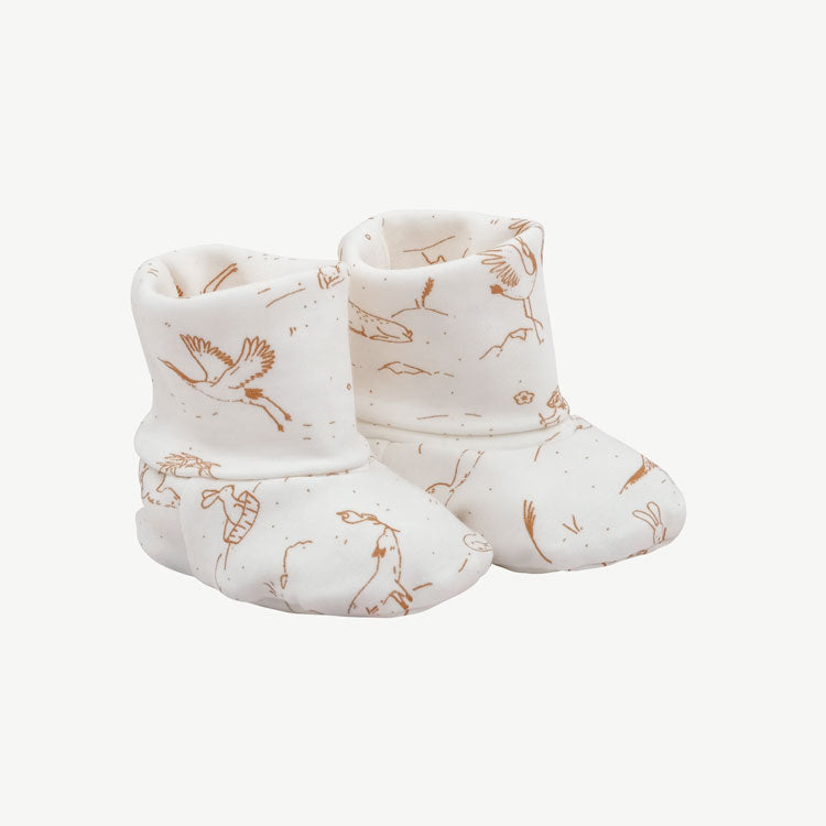 'the story' ivory booties