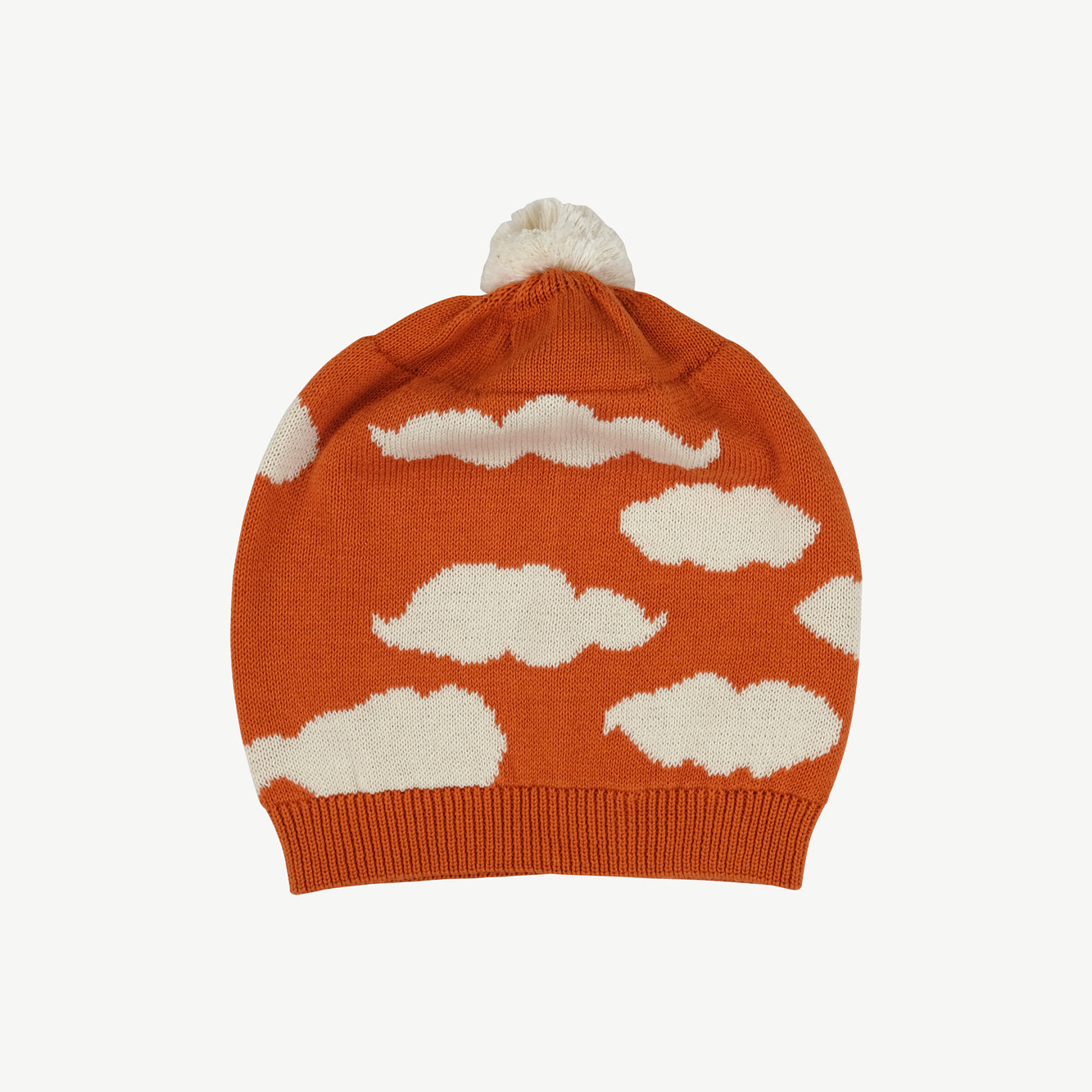 'clouds' rust knit clouds beanie