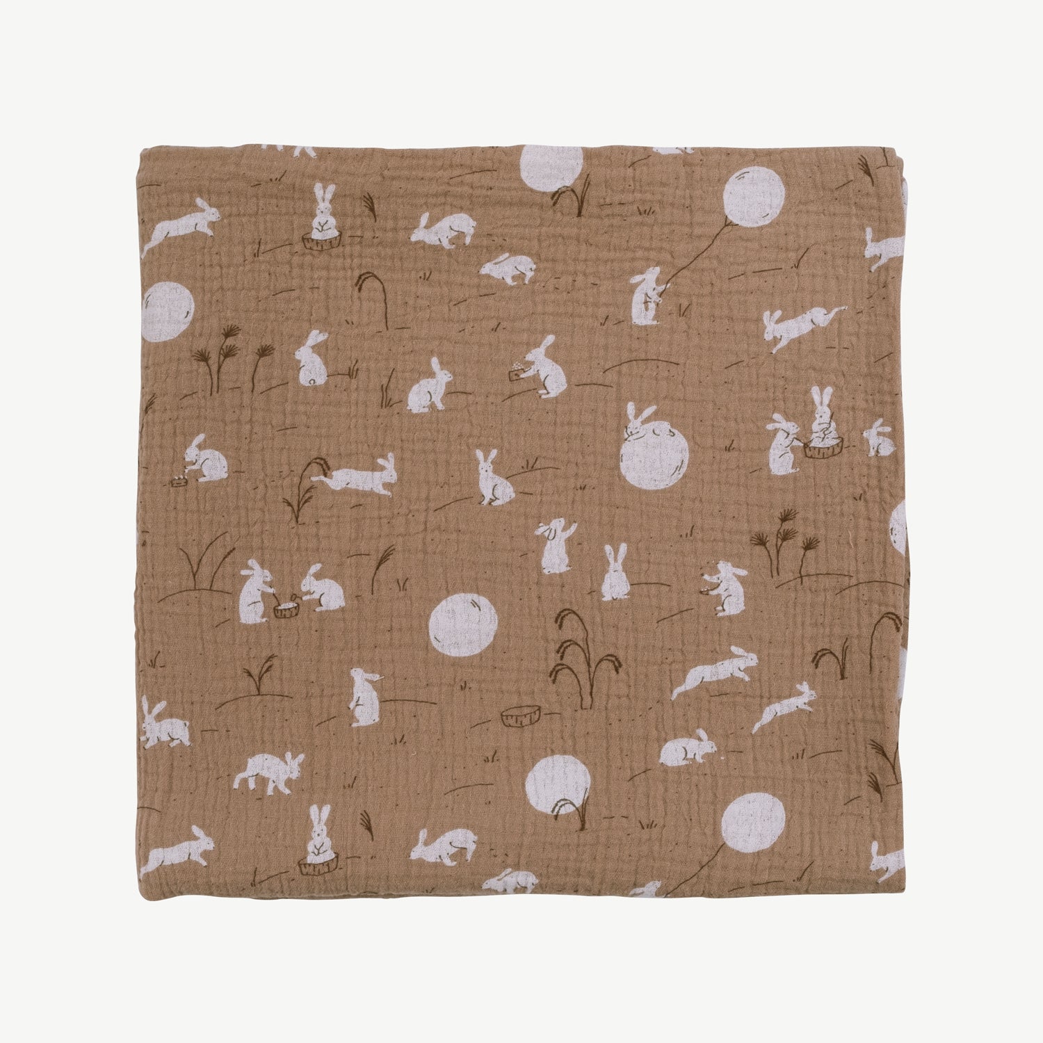 'moonlit usagi (hares)' café cream swaddle