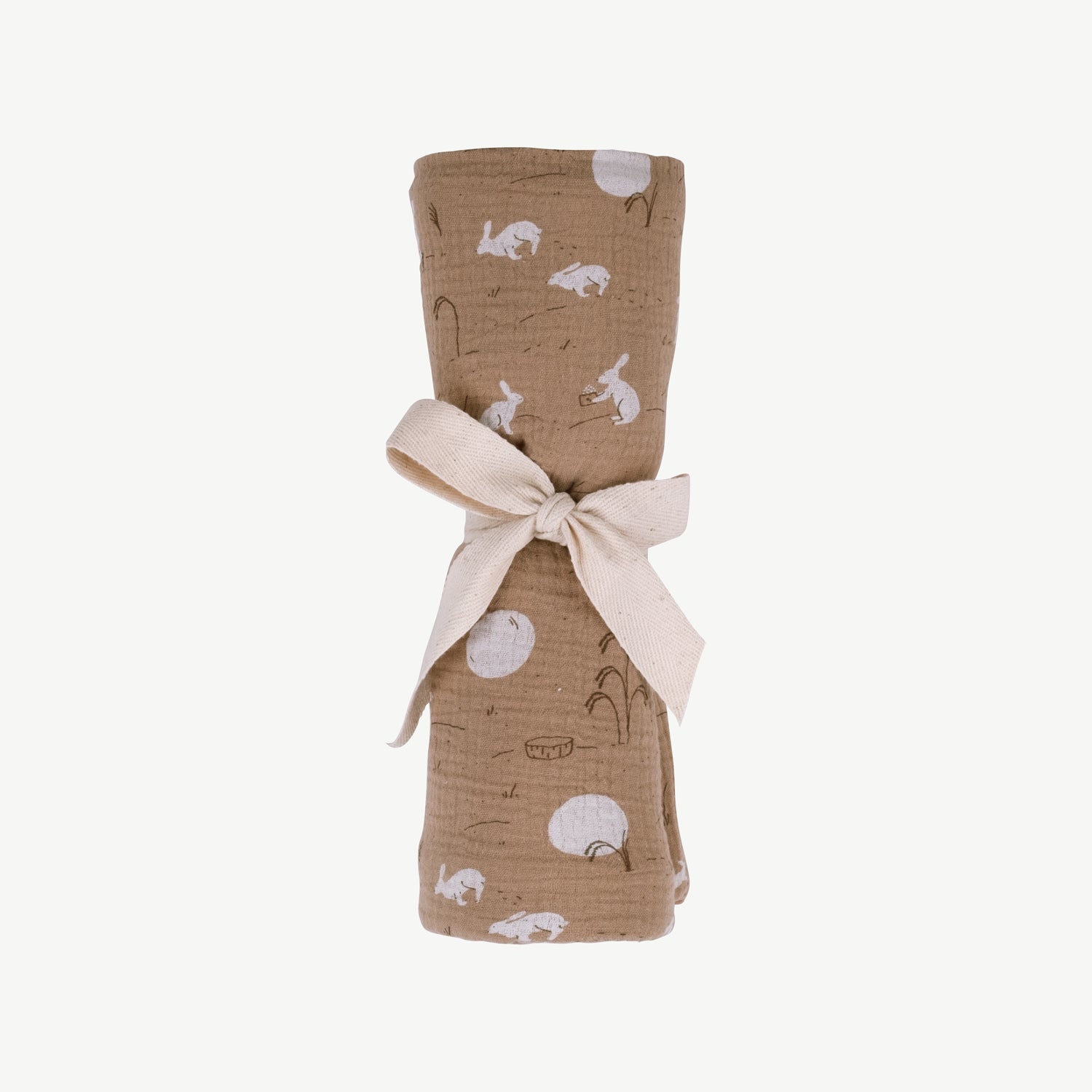 'moonlit usagi (hares)' café cream swaddle