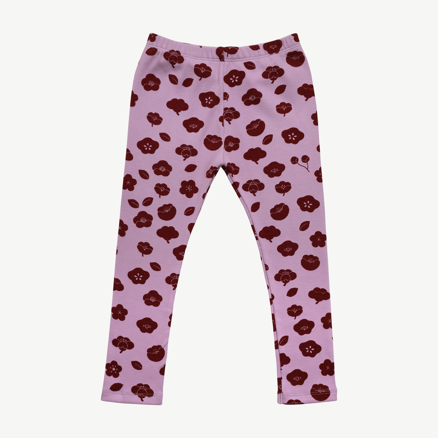 'plums in bloom' lupine rib leggins