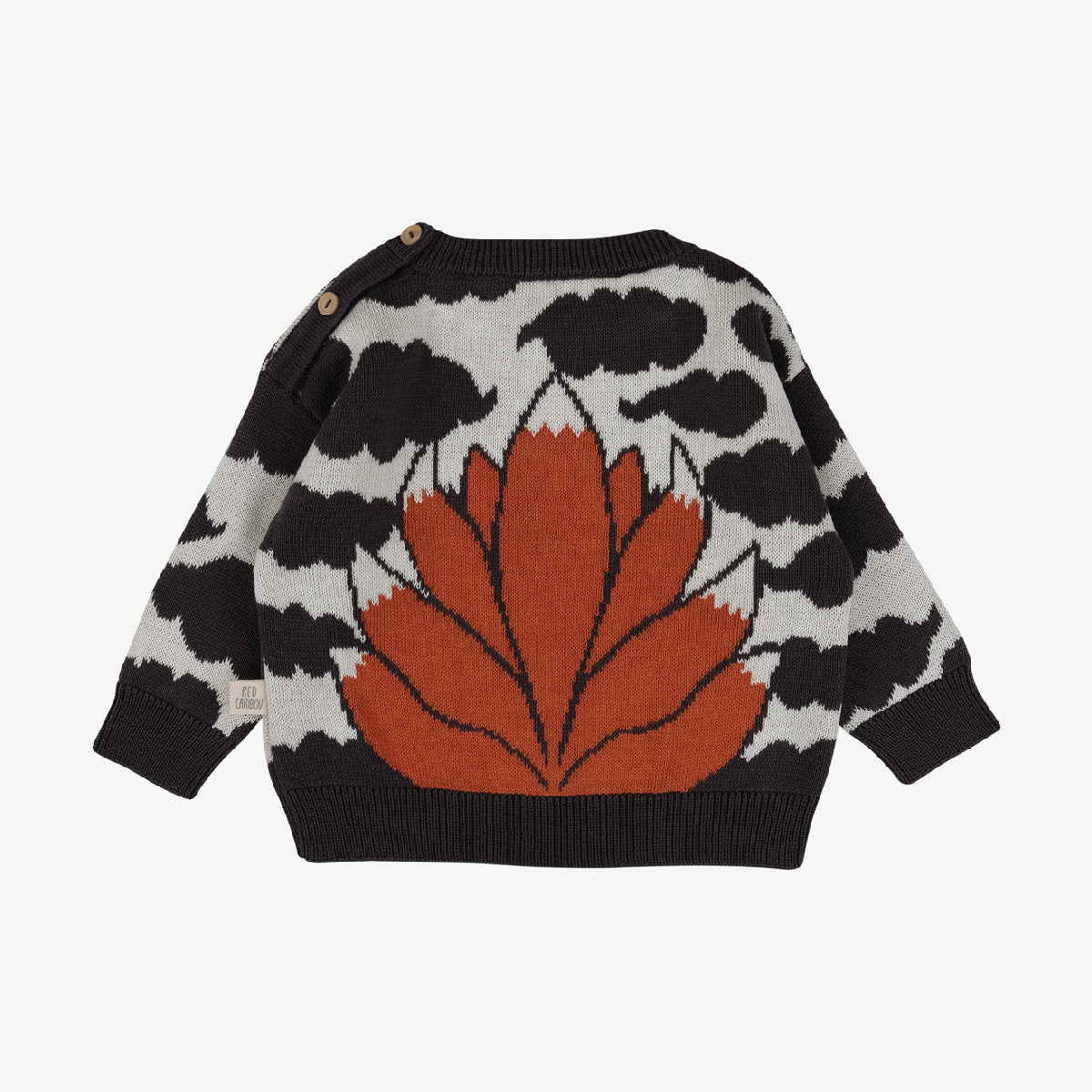 'kitsune (fox)' multi knit sweater