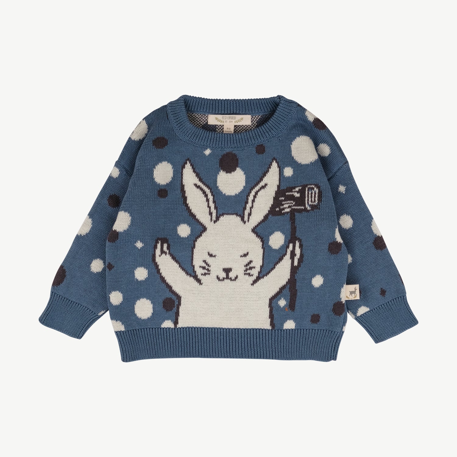 'usagi (hare)' multi knit sweater