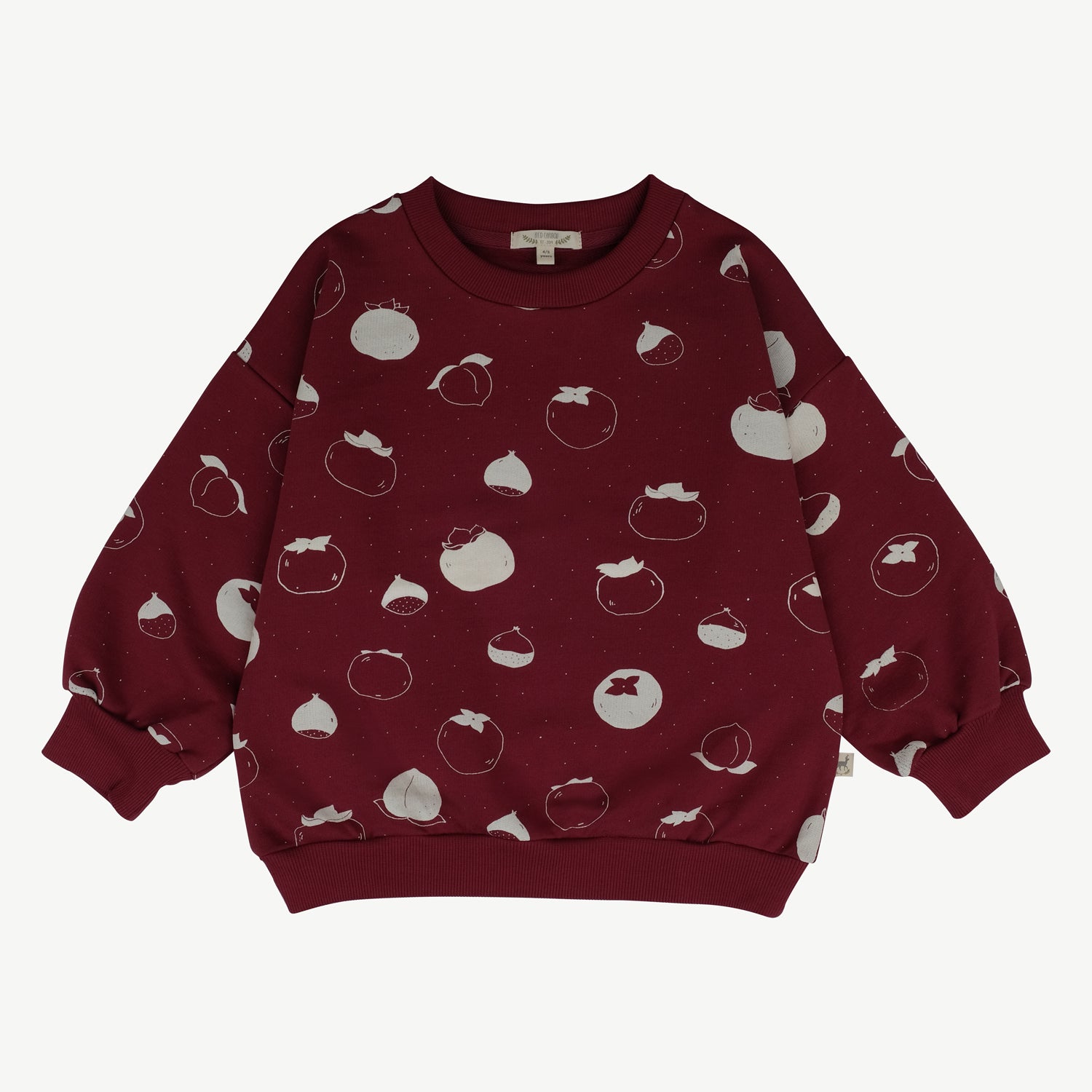 'fruitful patience' tibetan red sweatshirt