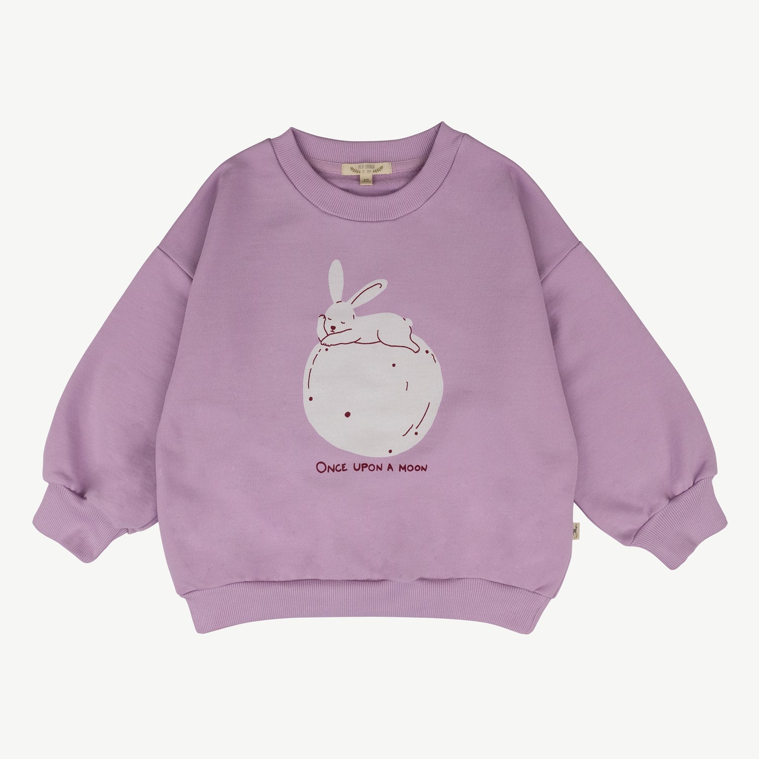 'once upon a moon (hare)' lupine sweatshirt