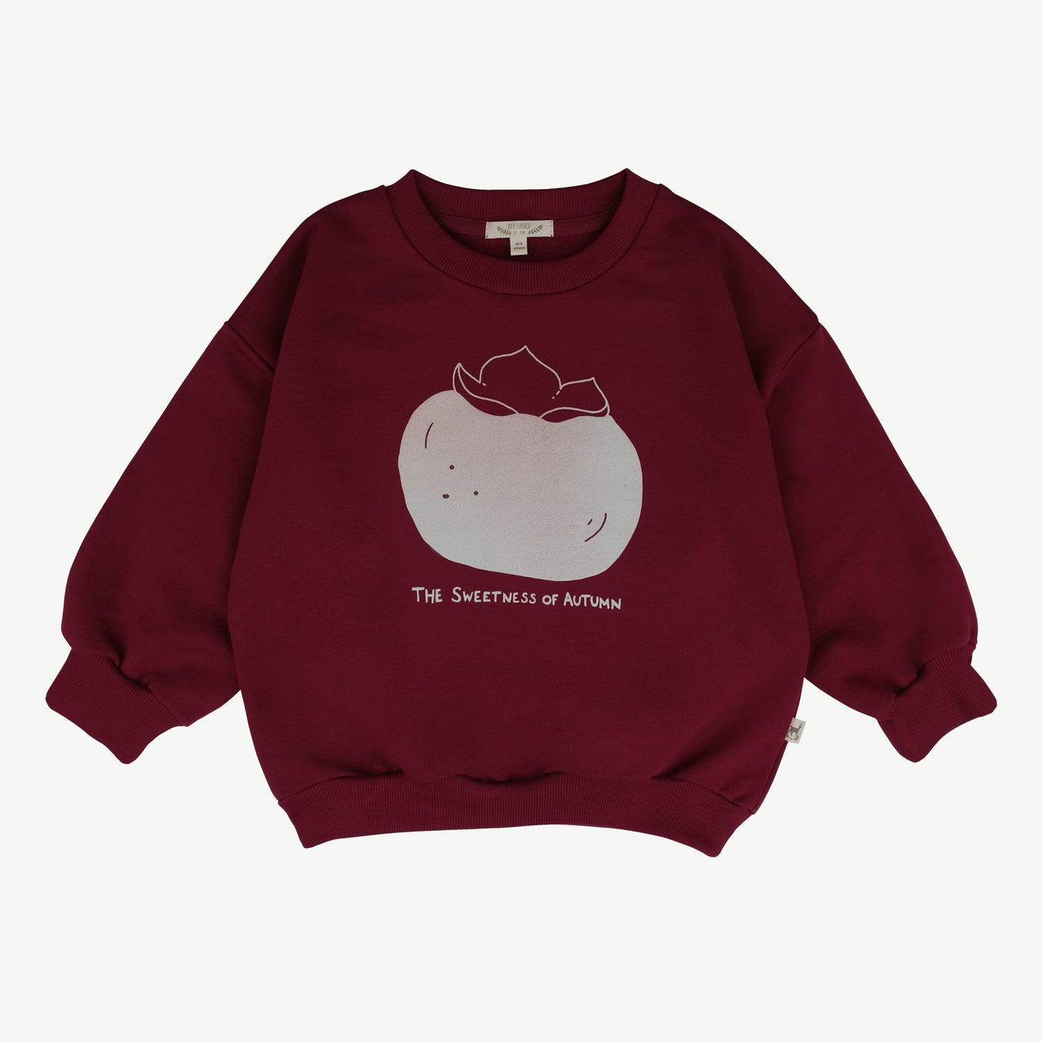 'the sweetness of autumn (plums)' tibetan red sweatshirt