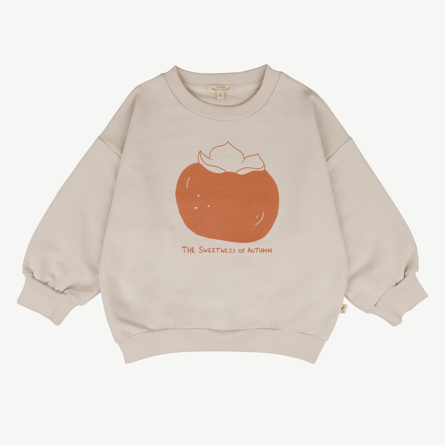 'the sweetness of autumn (plums)' white sand sweatshirt