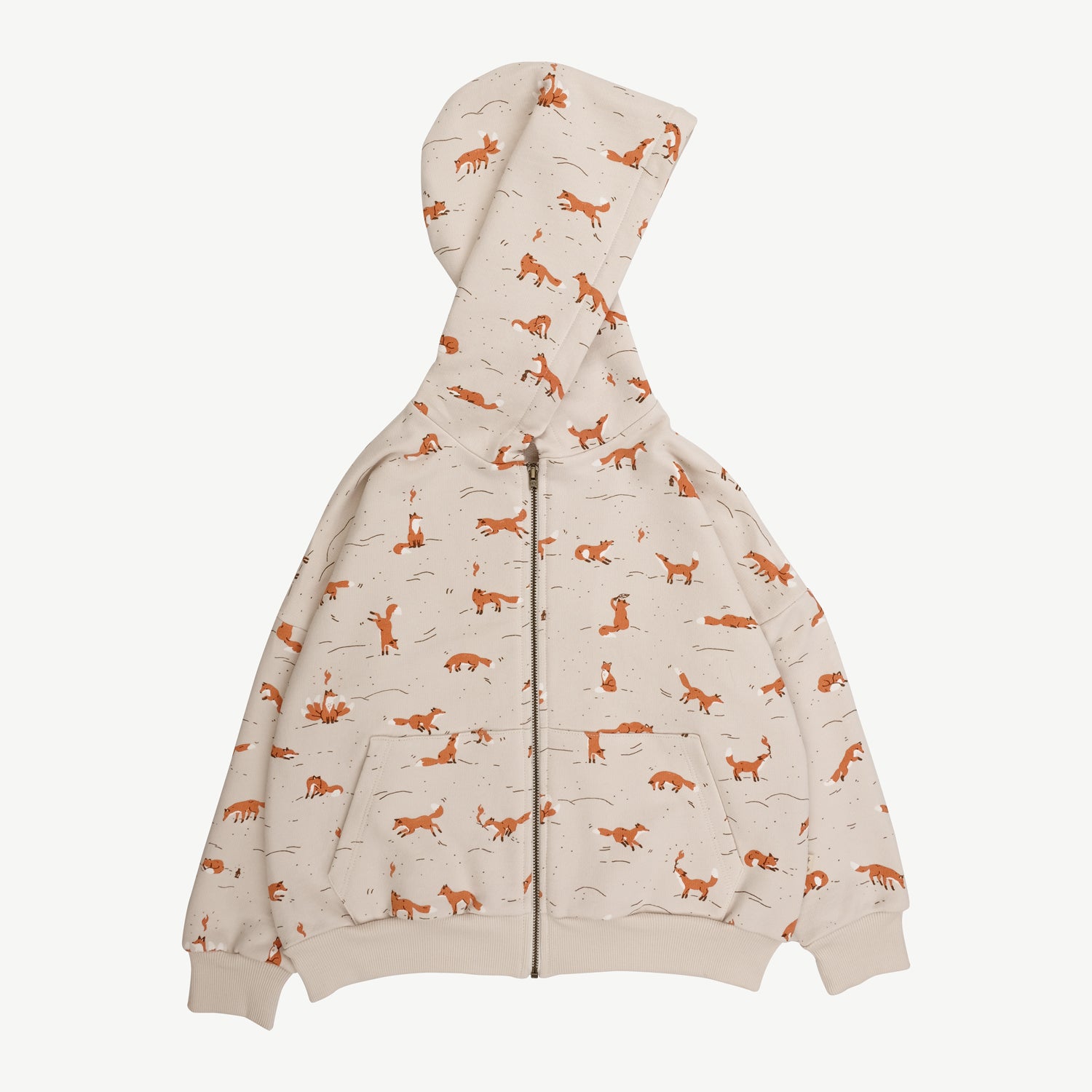 'mountain kitsune (foxes)' white sand hoodie