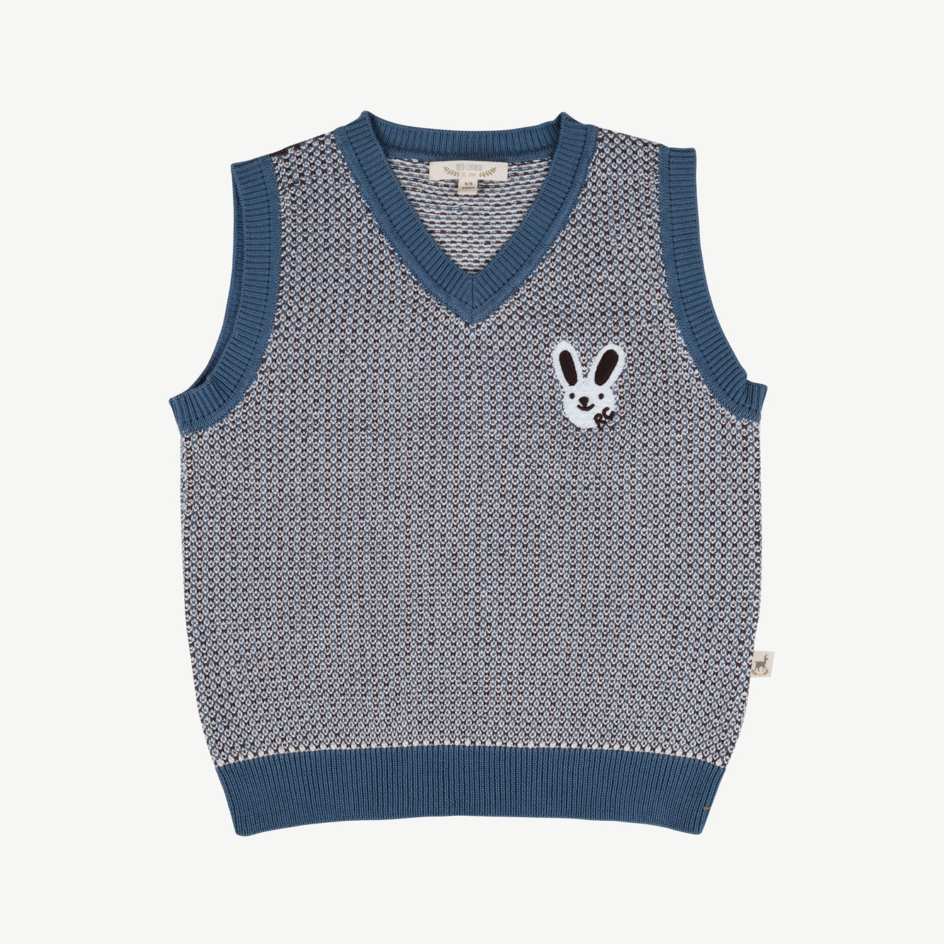 'multi' blue mirage knit vest