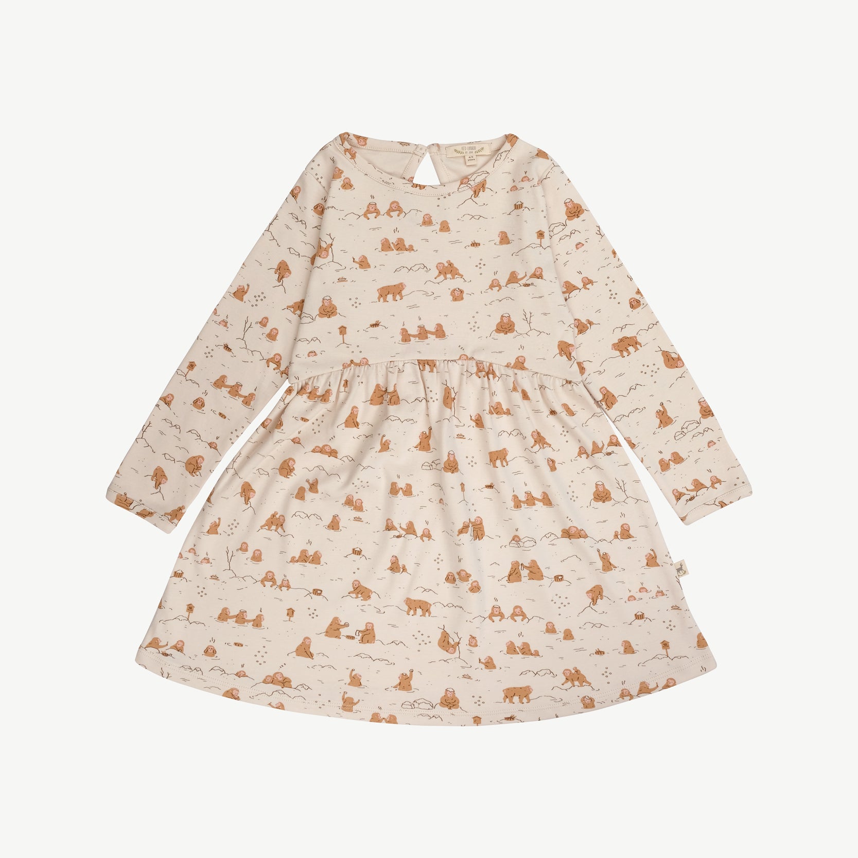 'monkey snow day' sandshell dress
